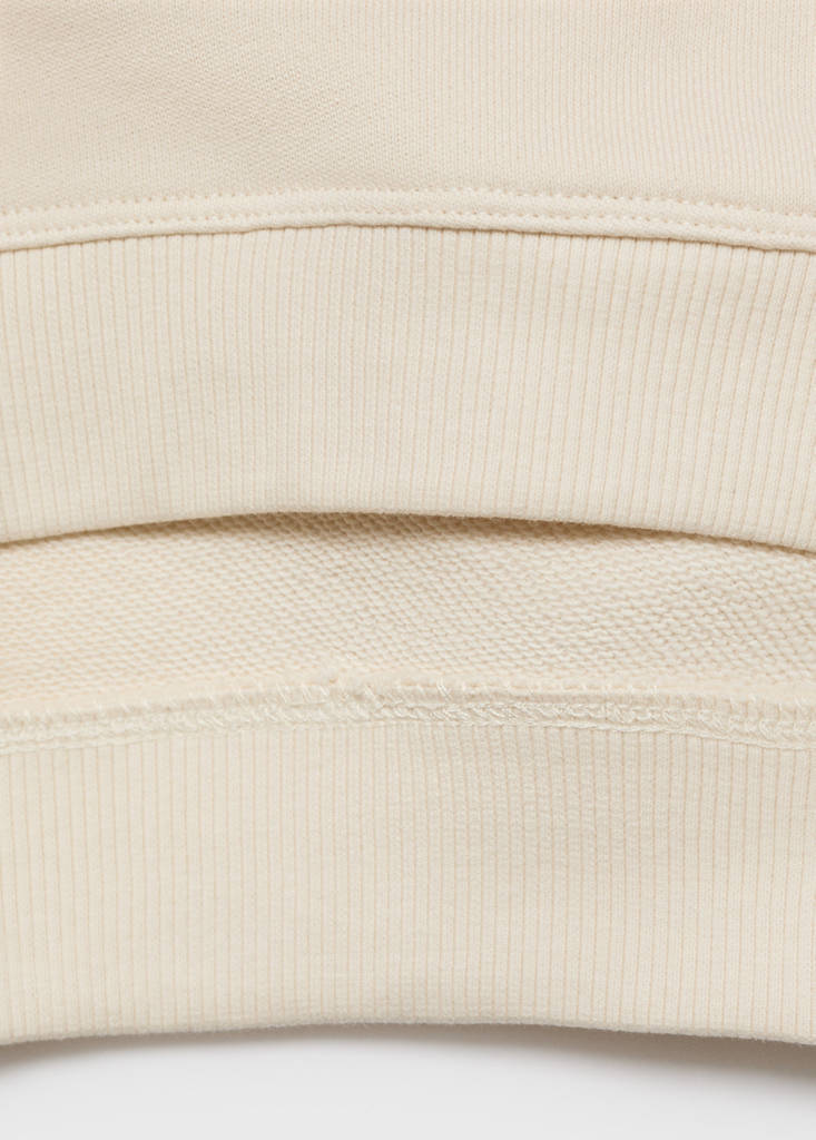 Sweatshirt with embroidered animals — Ecru