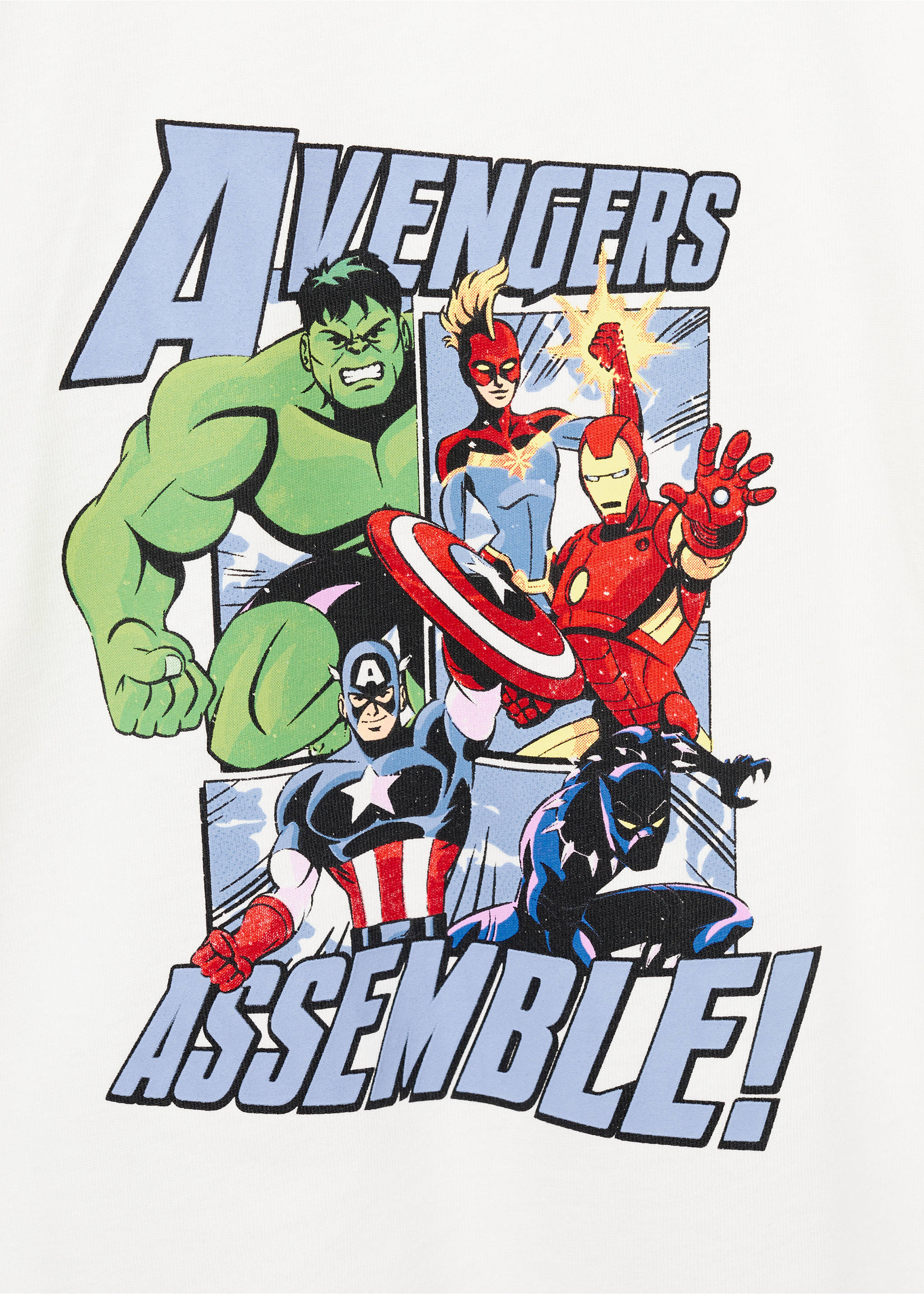 超级英雄棉质MarvelT恤 - null, 灰白. Ref: 17034439-00.