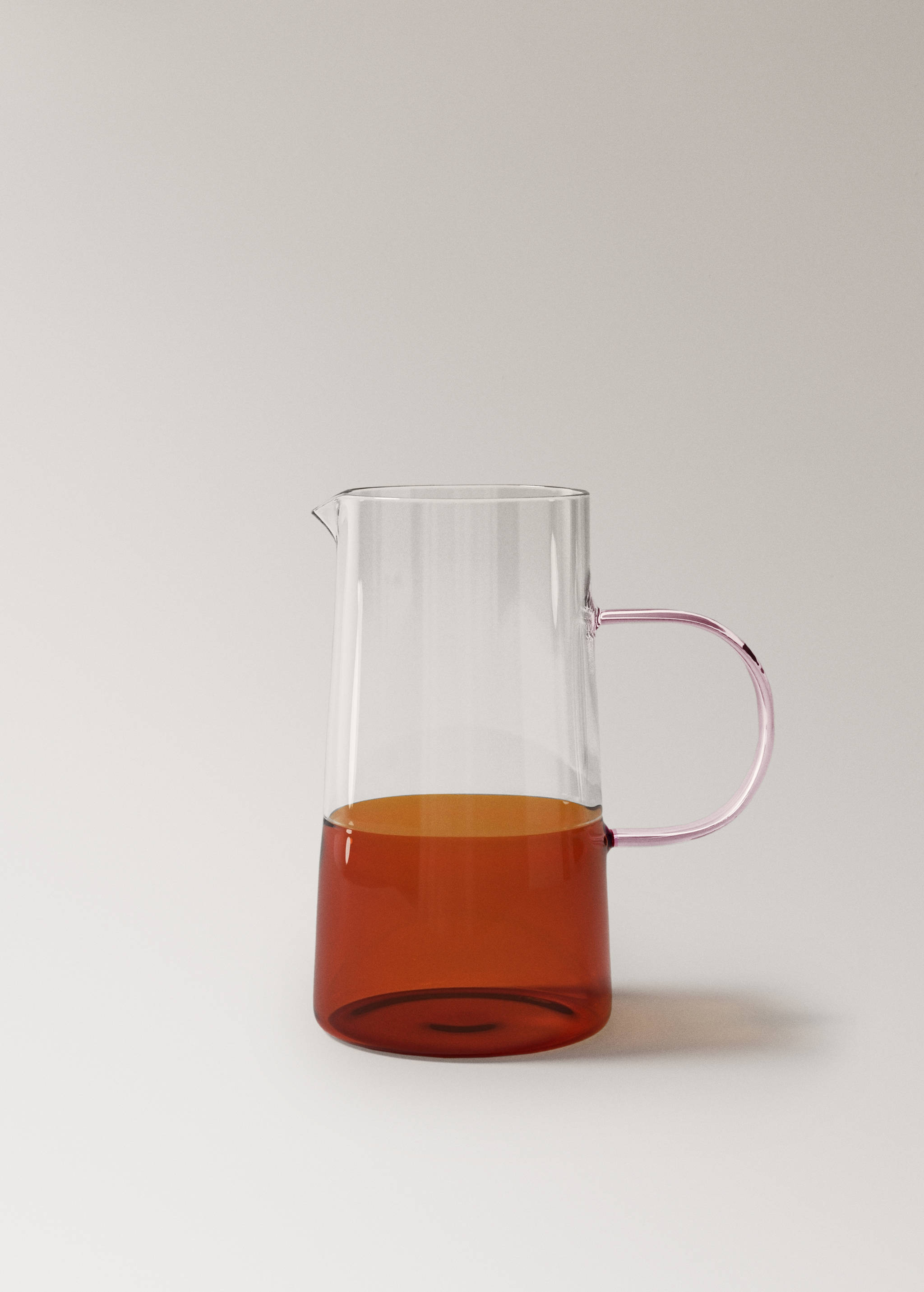 Tweekleurige kan van borosilicaatglas - Artikel zonder model