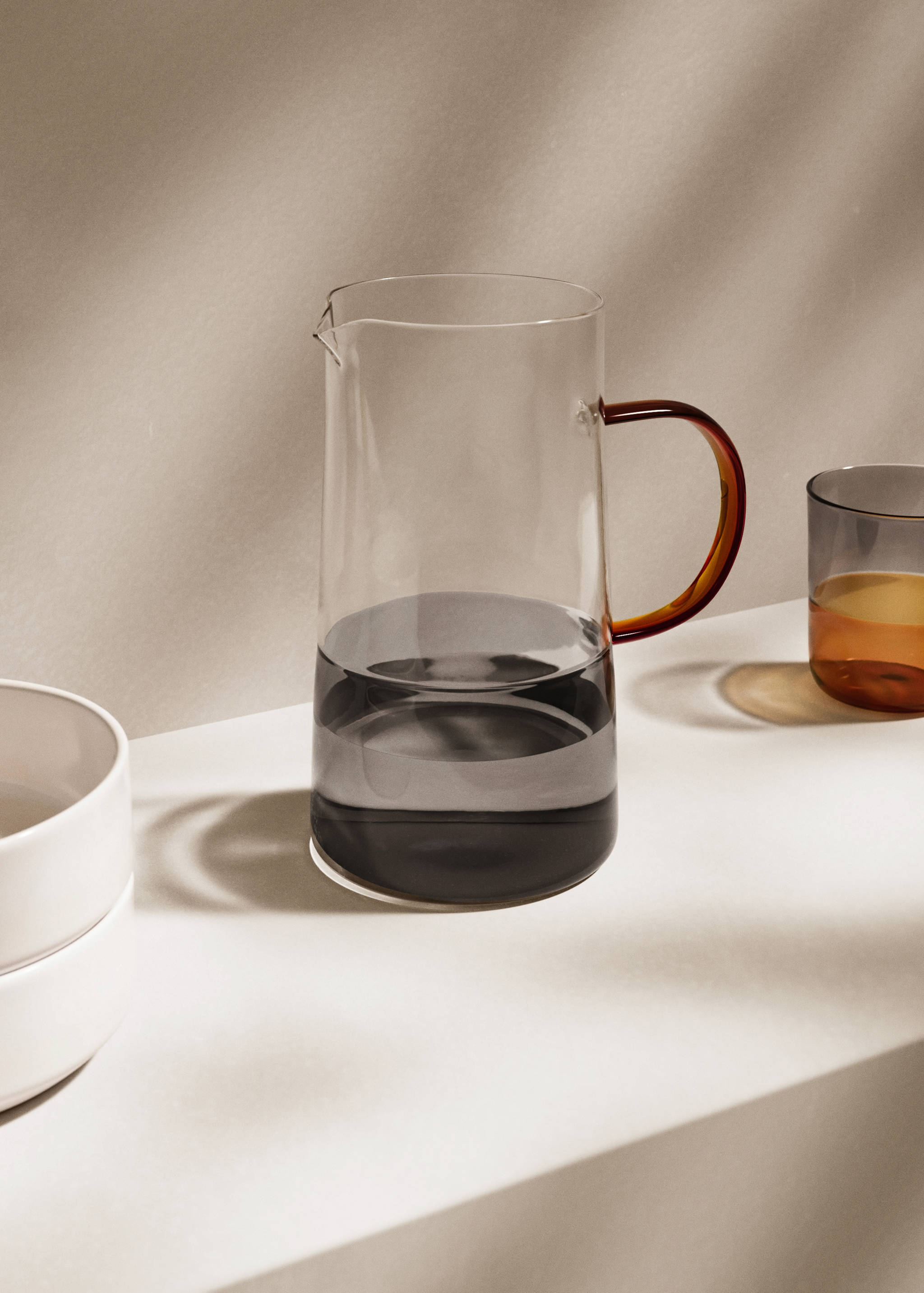 Carafe verre borosilicate bicolore - Plan général
