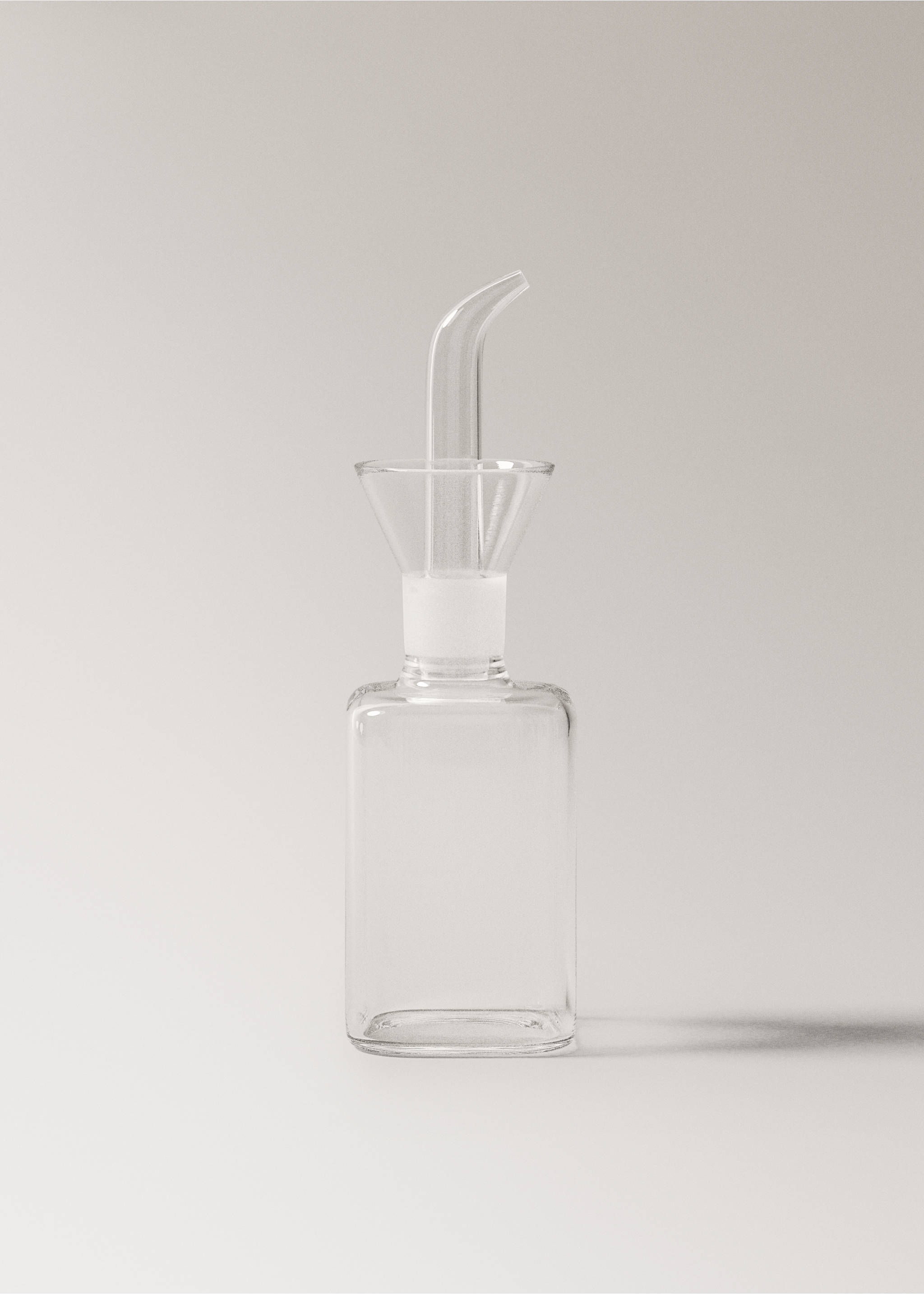 Small transparent borosilicate oil cruet - Article without model, Off White. Ref: 17034445-00.
