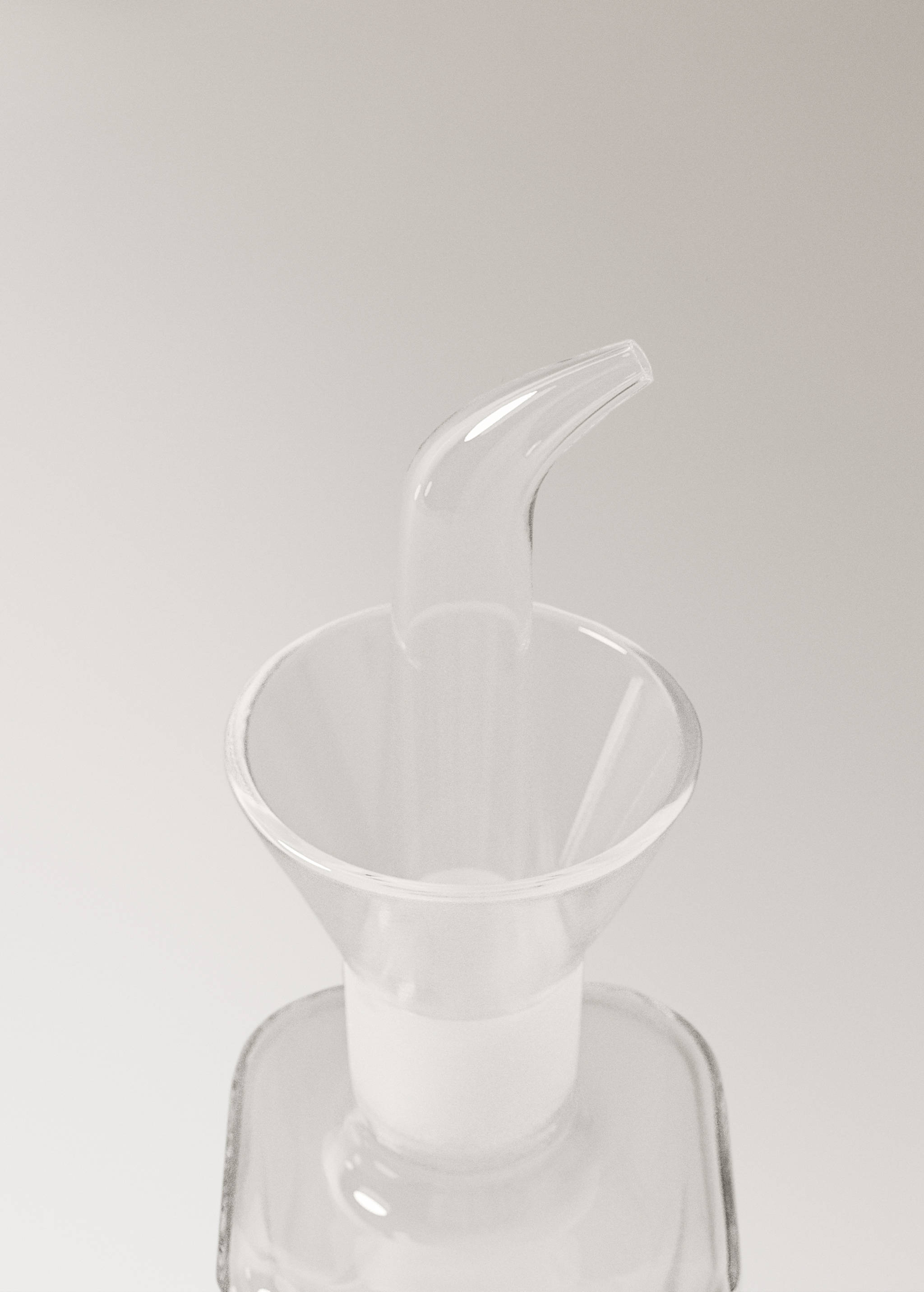Small transparent borosilicate oil cruet - Details of the article 1
