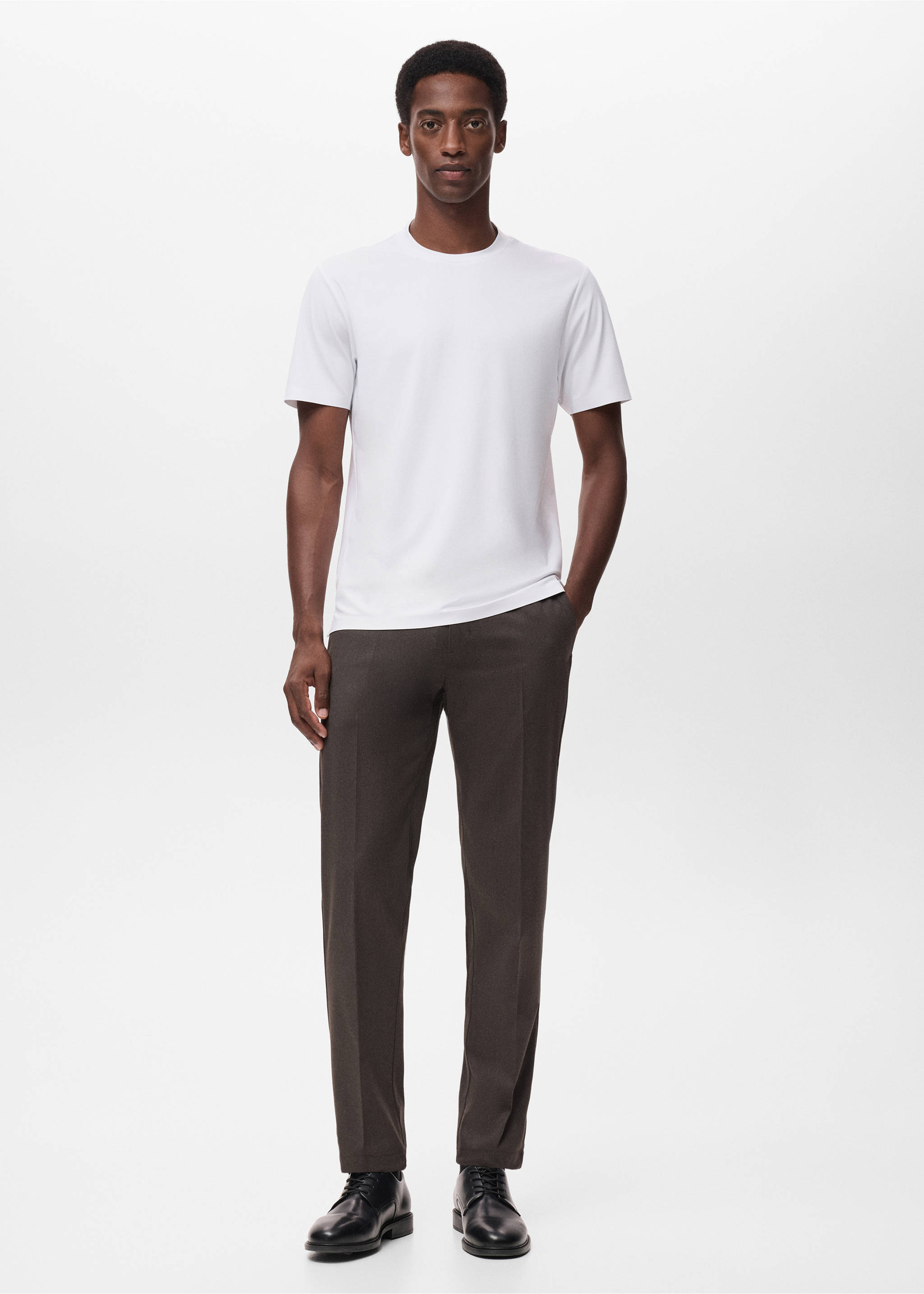 COOLMAX® slim fit T-shirt - General plane, White. Ref: 17034449-00.