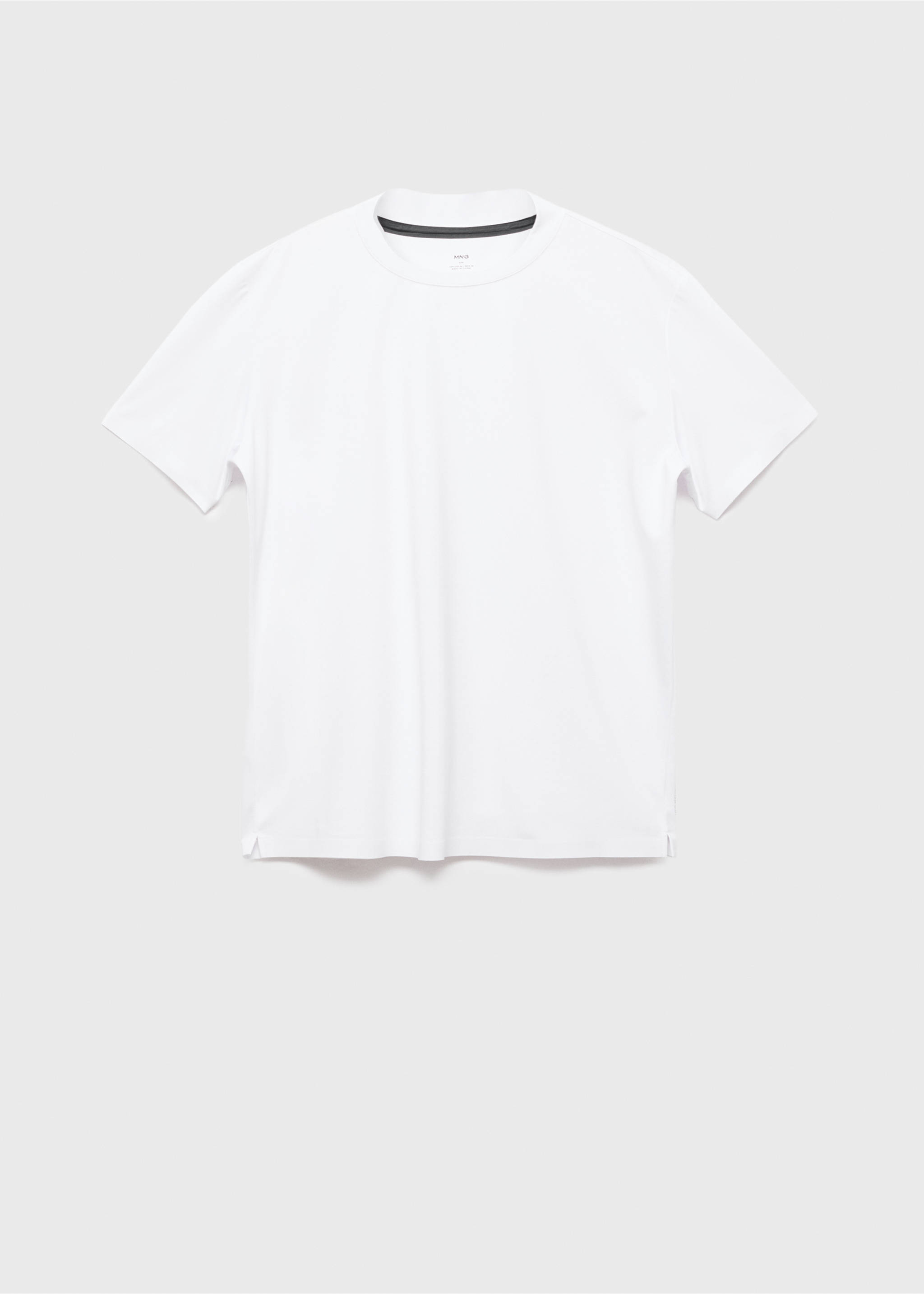 COOLMAX® slim fit T-shirt - Article without model, White. Ref: 17034449-00.