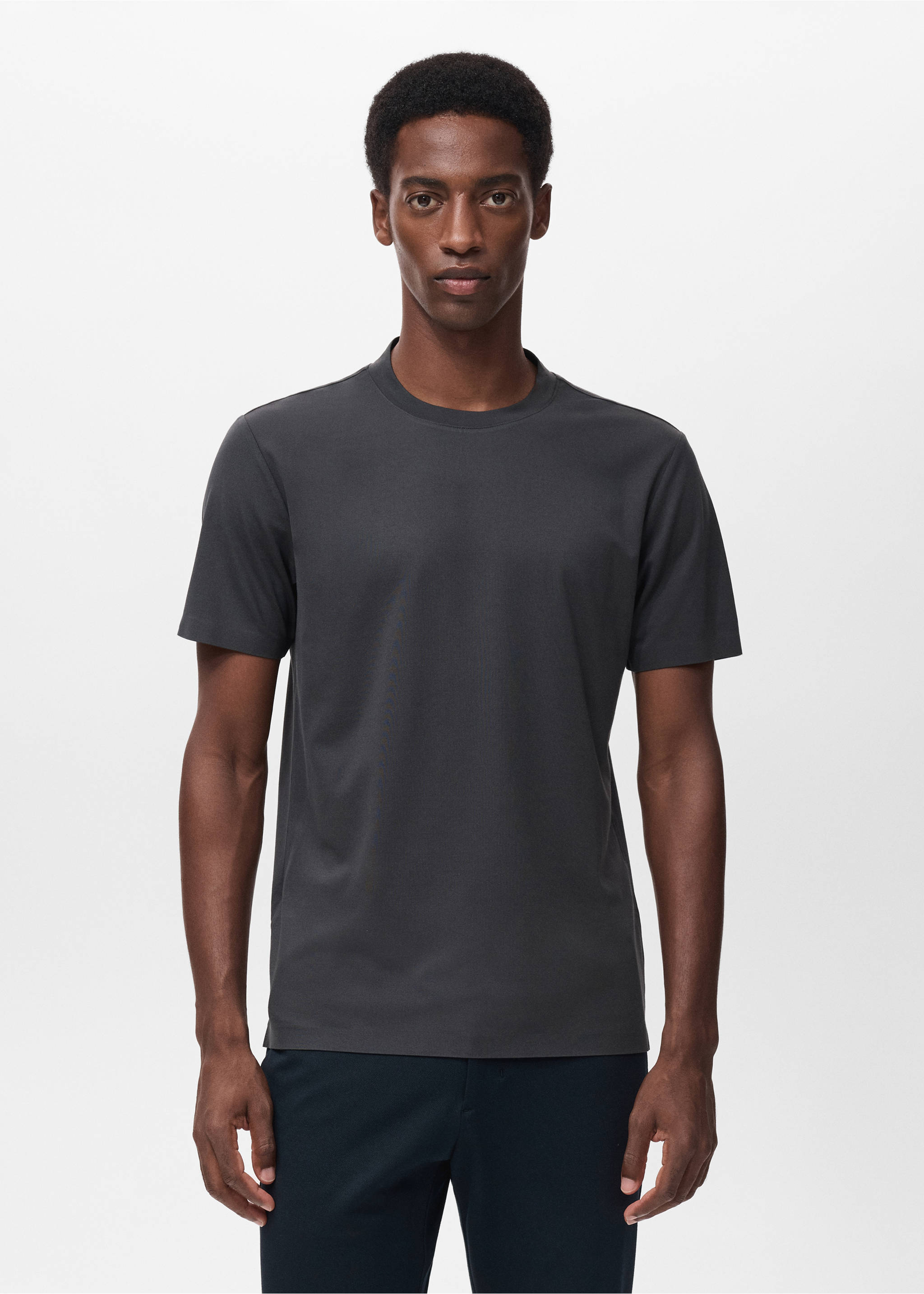 COOLMAX® slim fit T-shirt - Medium plane, Dark Green. Ref: 17034449-00.
