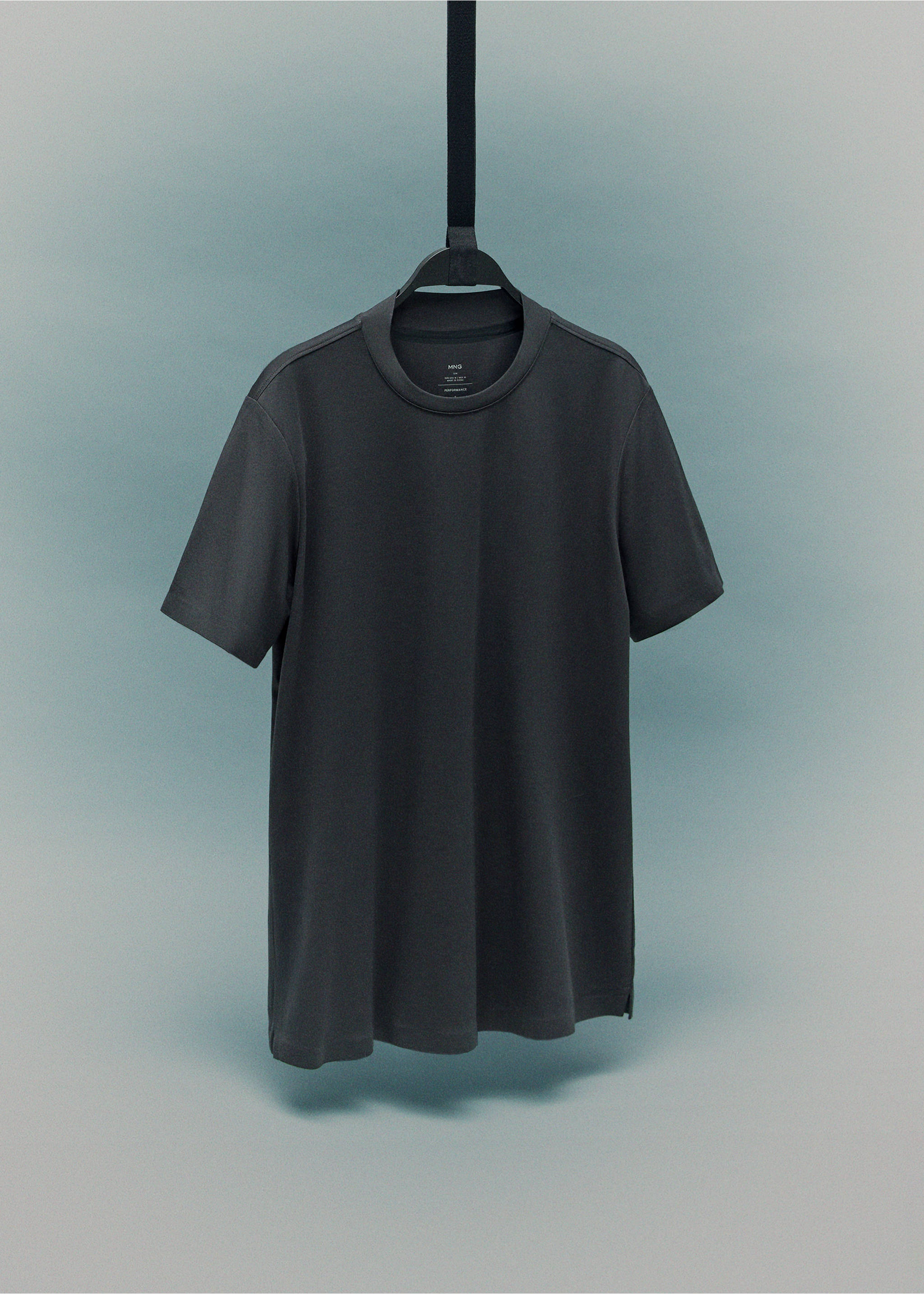 COOLMAX® slim fit T-shirt - Details of the article 9, Dark Green. Ref: 17034449-00.