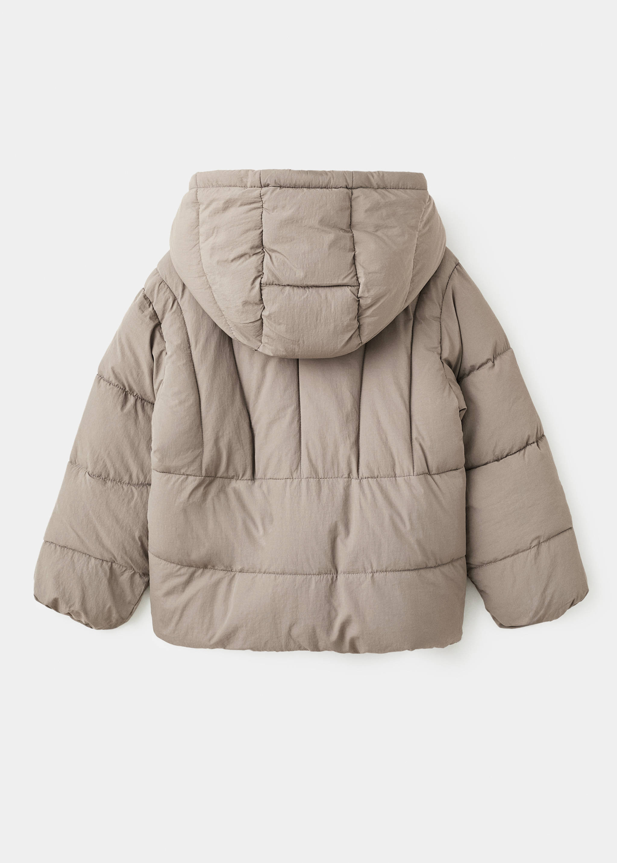 Hood puffer coat - Reverse of the article