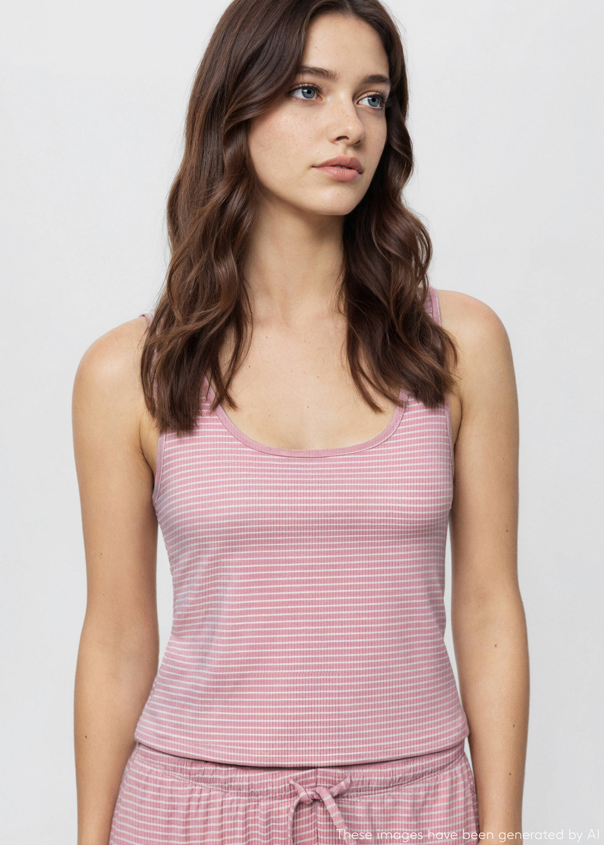 Комплект длинная пижама - Средний план