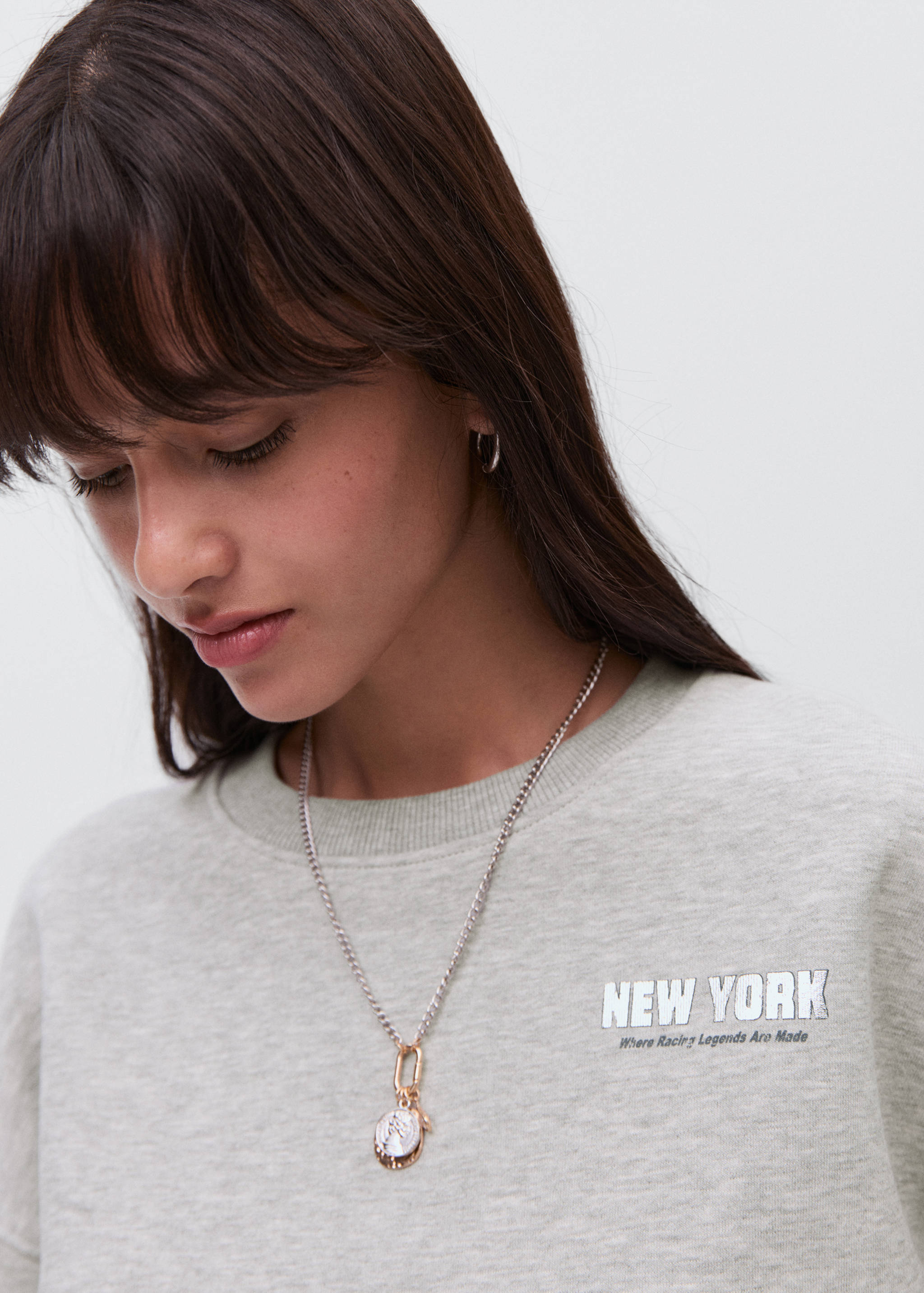 Sudadera algodón estampada - Detalle del artículo 1