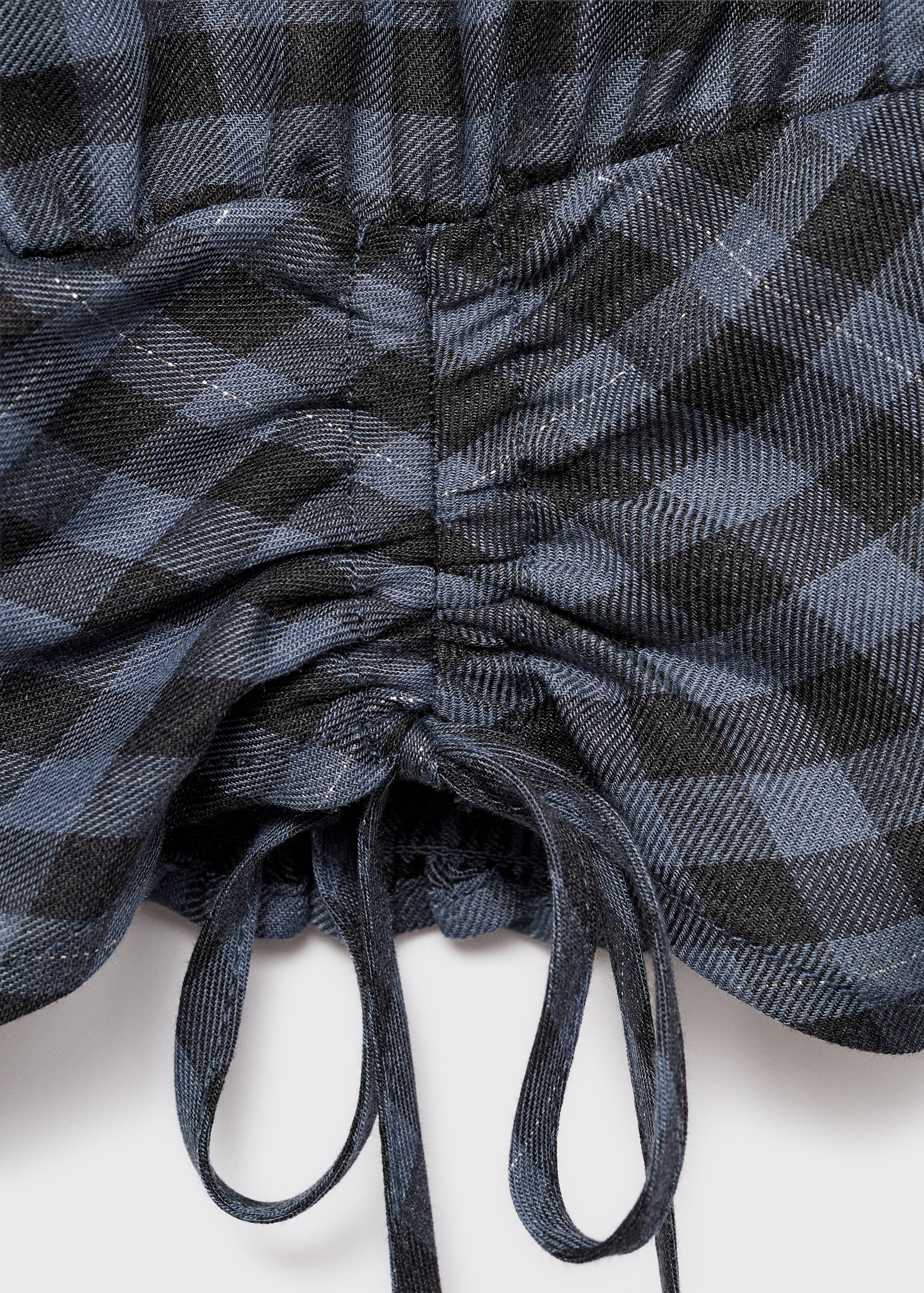 Check blouse with lurex detail - Details of the article 8