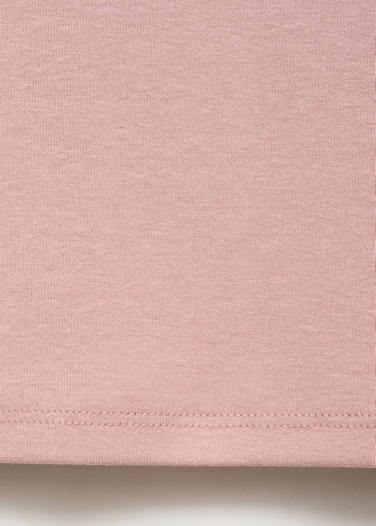 Fitted cotton t-shirt — Pink