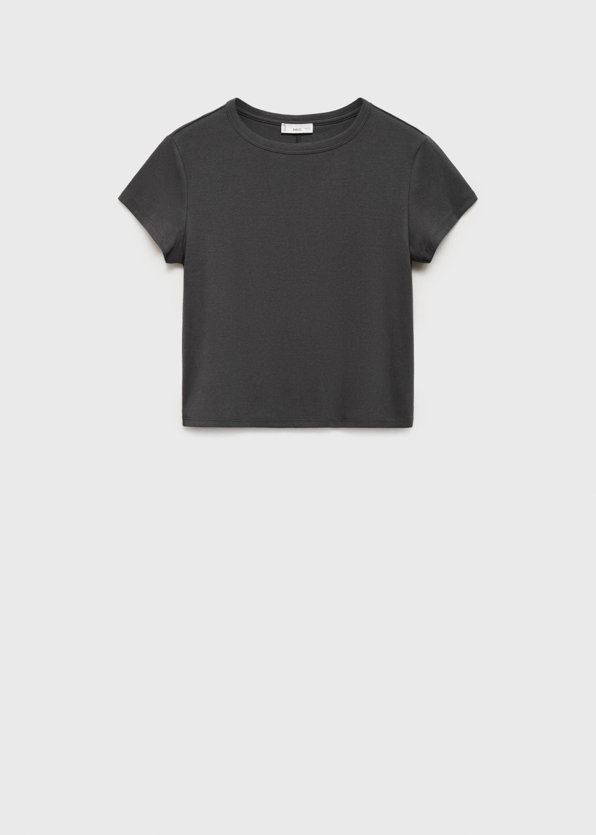 Fitted pamuklu tişört - Modelsiz ürün