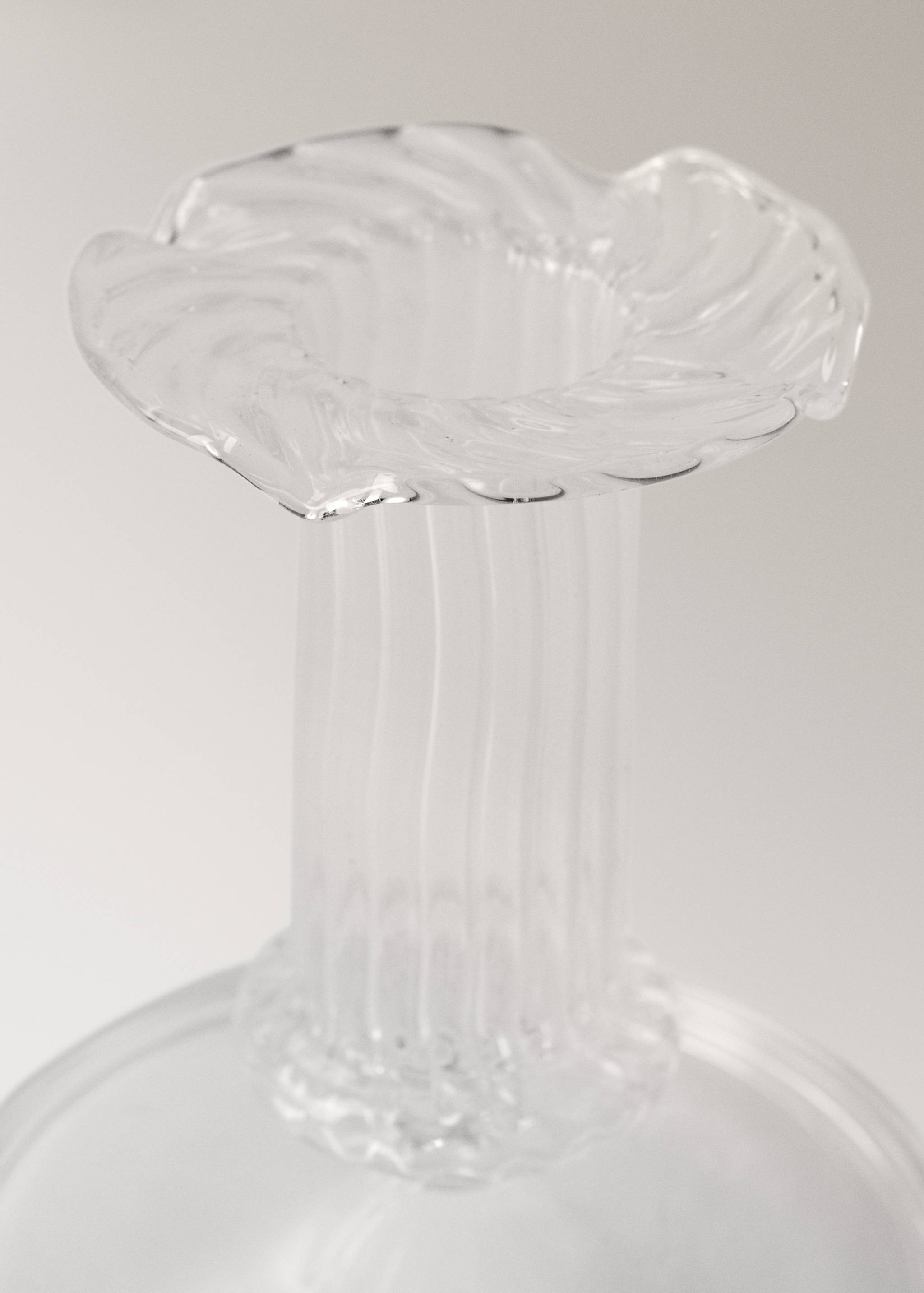 Borosilicate glass candelabra with stem detail - Details of the article 1