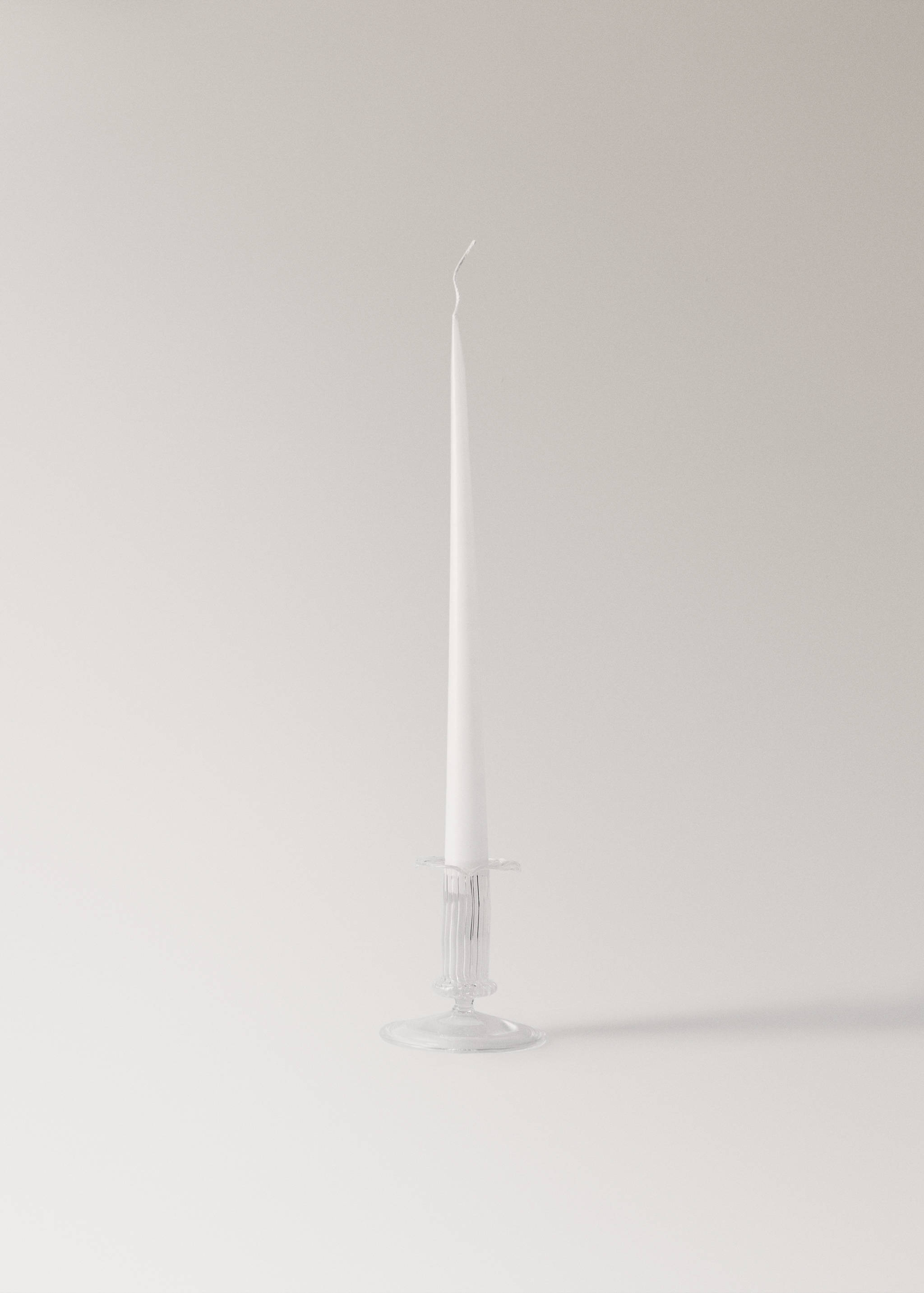 Borosilicate glass candelabra with stem detail - Details of the article 3