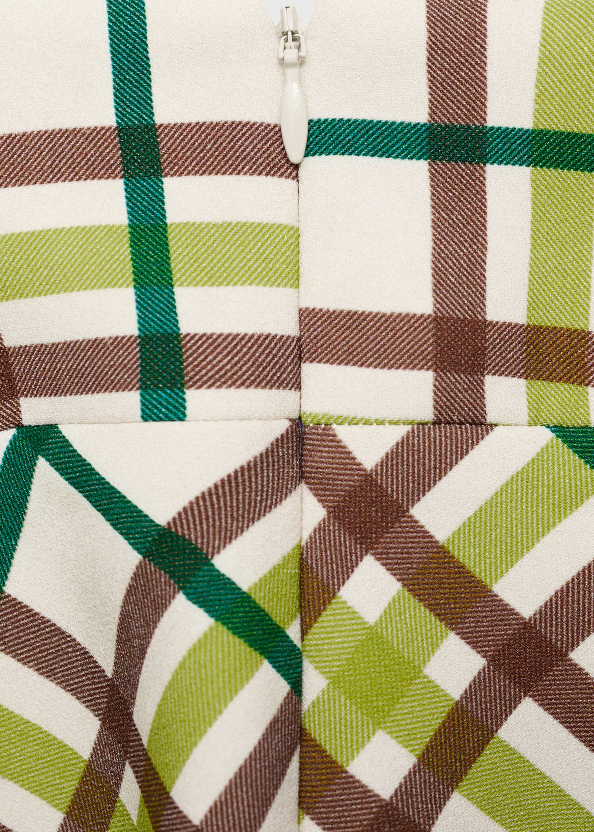 Check neckline dress - Details of the article 0