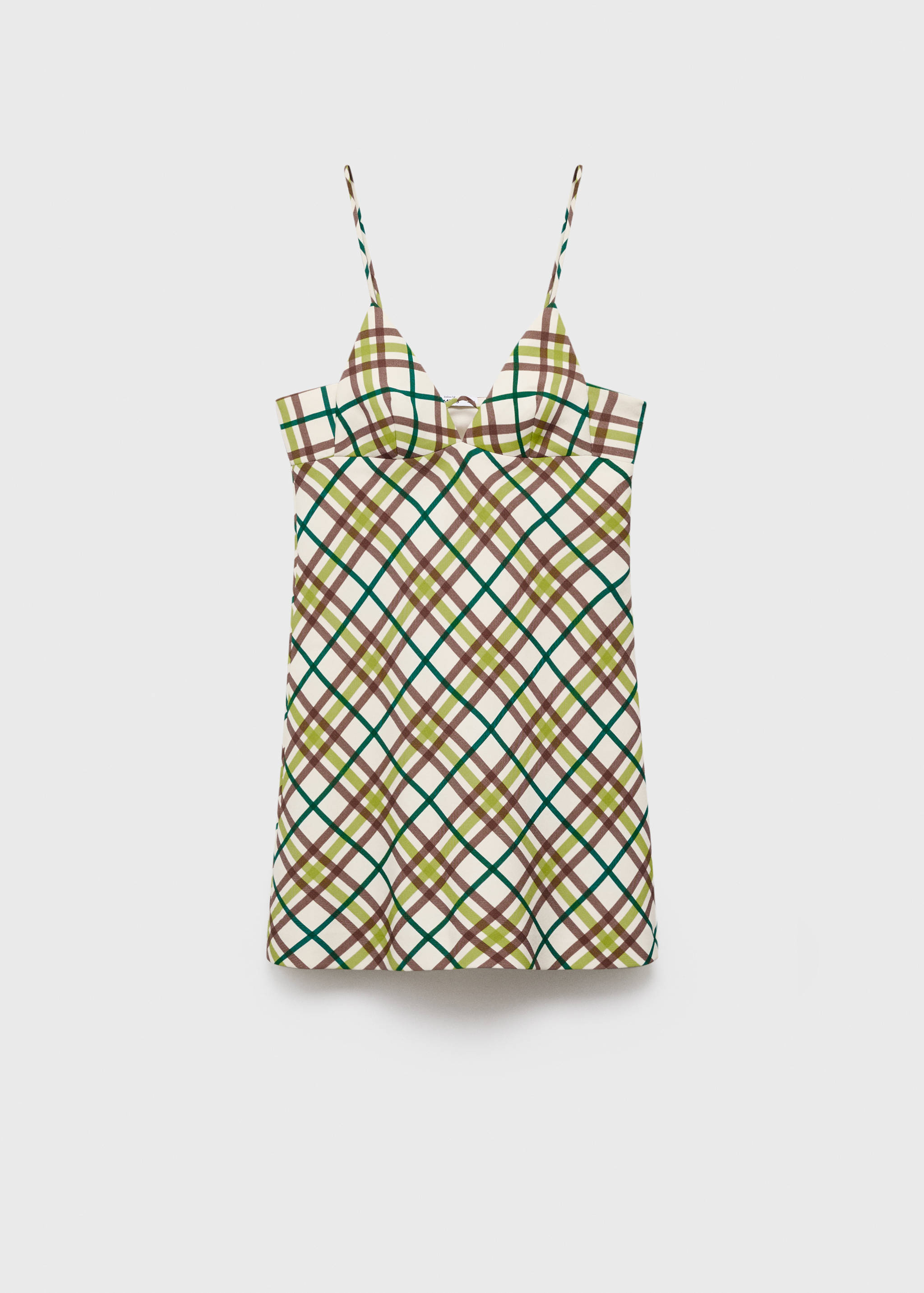 Vestido escote cuadros - Artículo sin modelo
