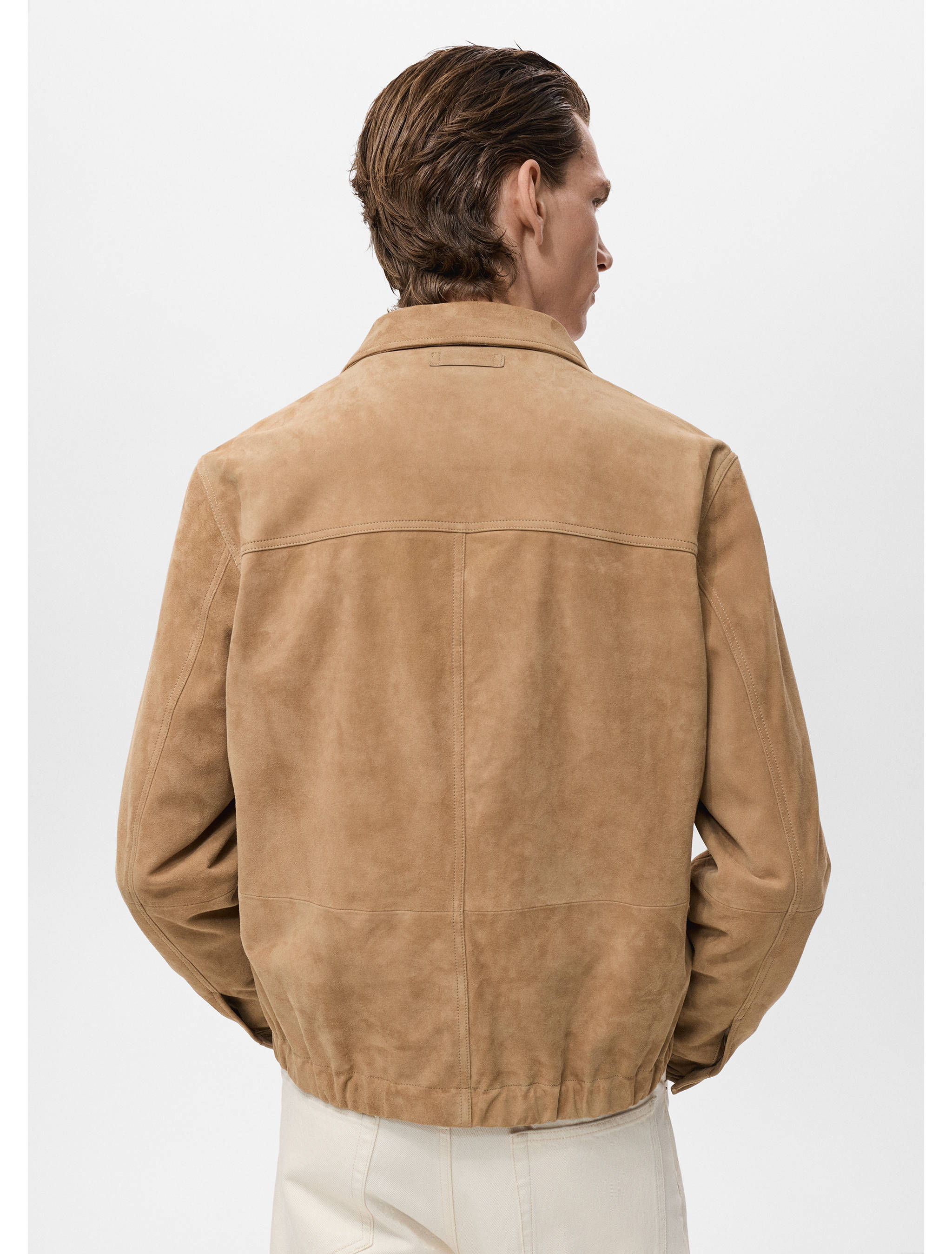 Куртка 100% замша с карманами - Обратная сторона изделия