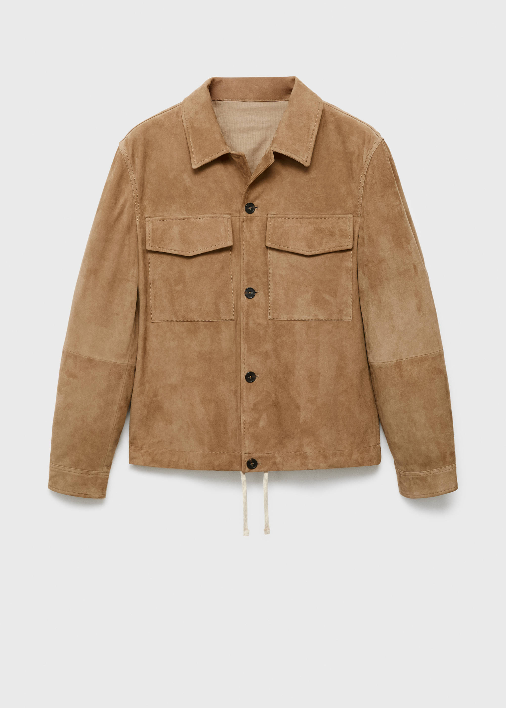 Куртка 100% замша с карманами - Изделие без модели