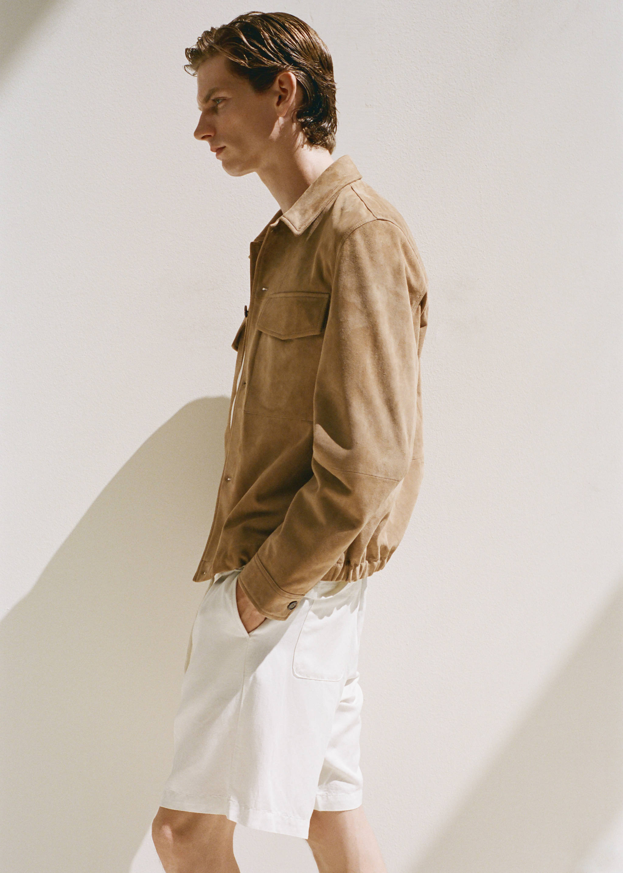 Куртка 100% замша с карманами - Деталь изделия 9