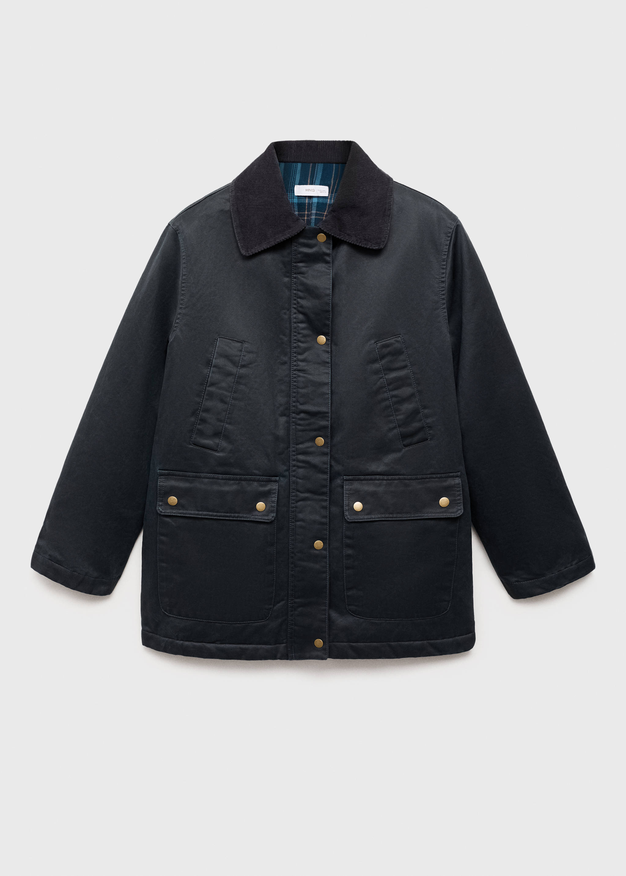 Waxed-effect parka - Article without model