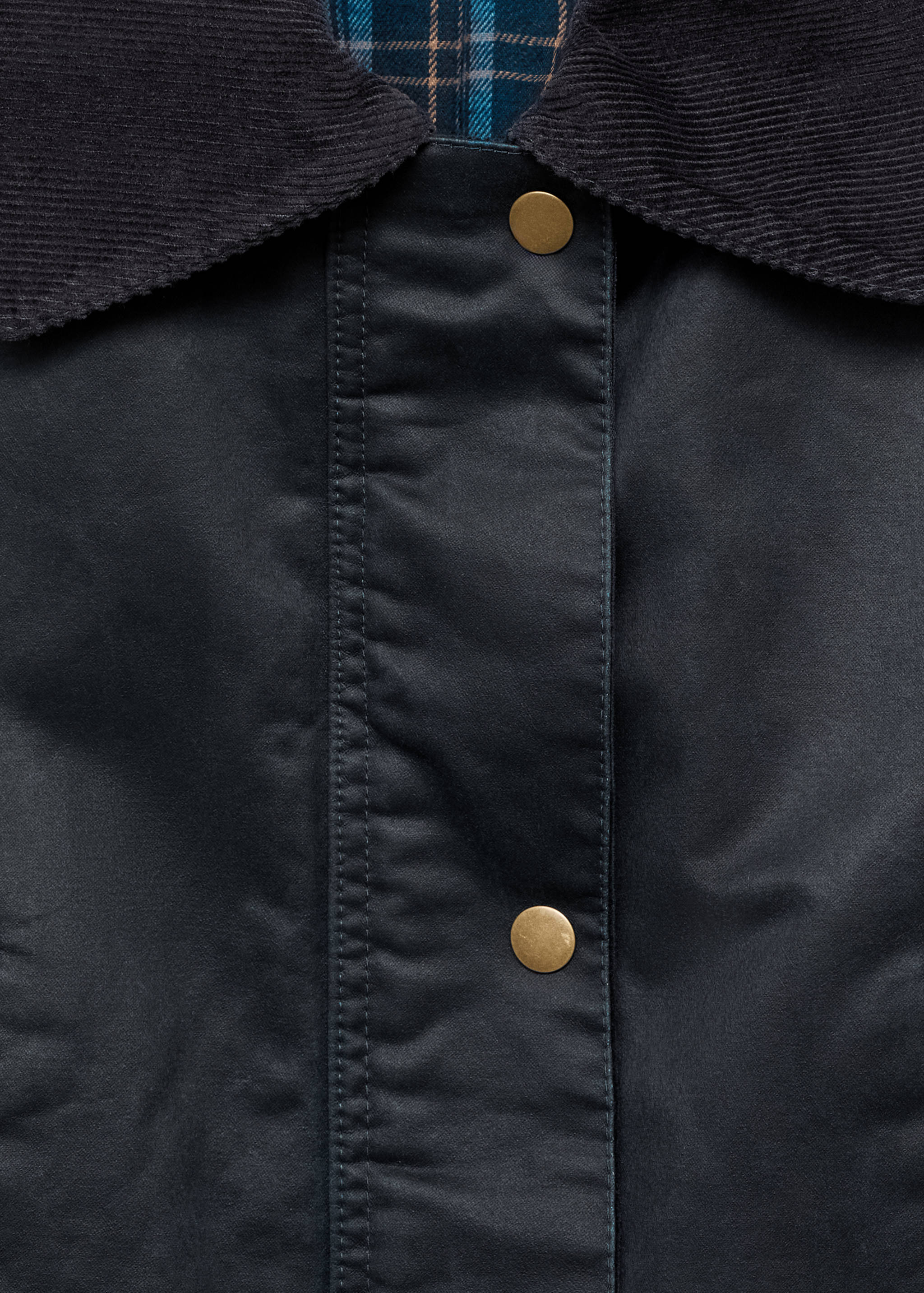 Waxed-effect parka - Details of the article 8