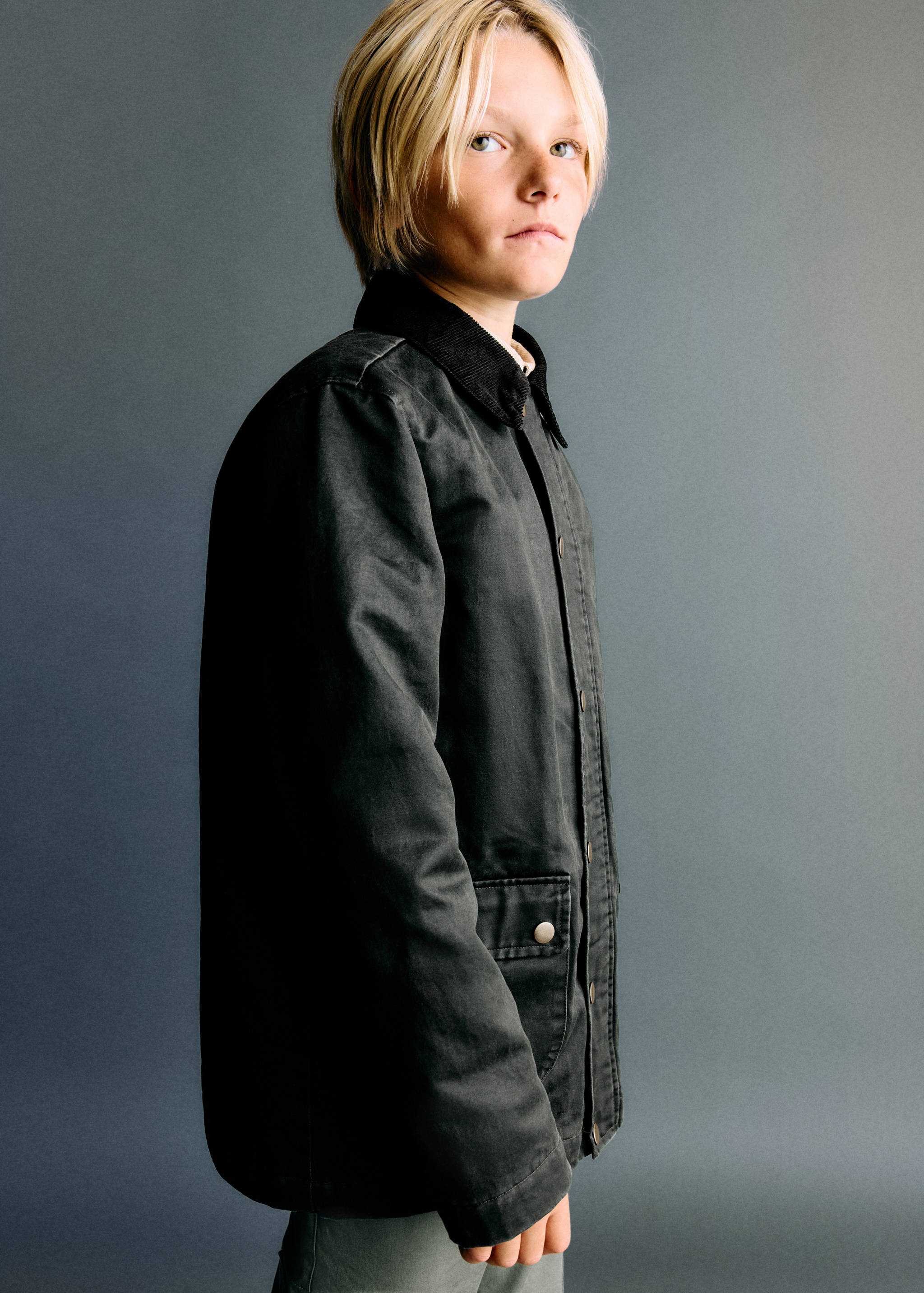 Parka effet ciré - Plan moyen