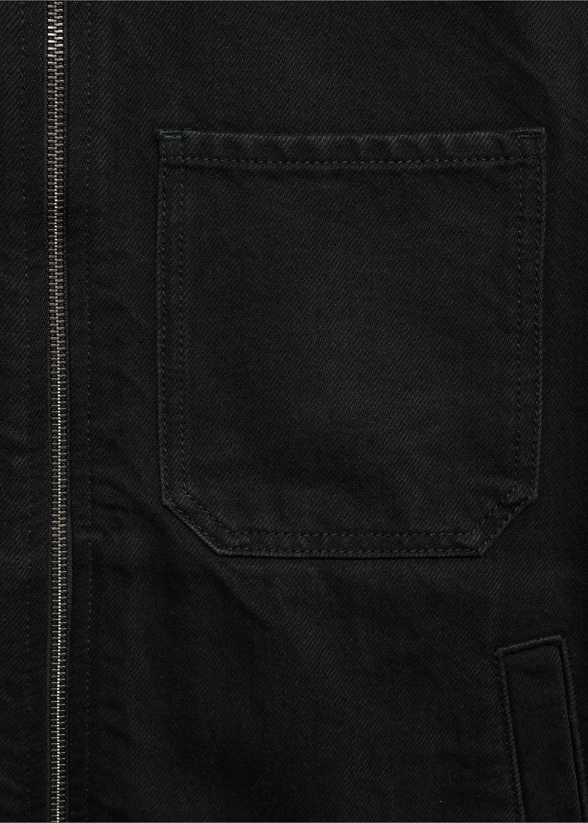 Blouson en jean poche - Détail de l'article 0, Black denim. Ref: 17035143-00.