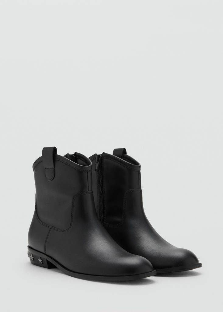 Stud ankle boots — Black