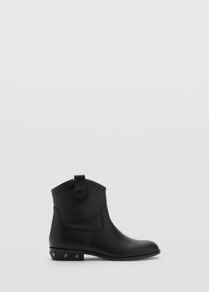 Stud ankle boots — Black