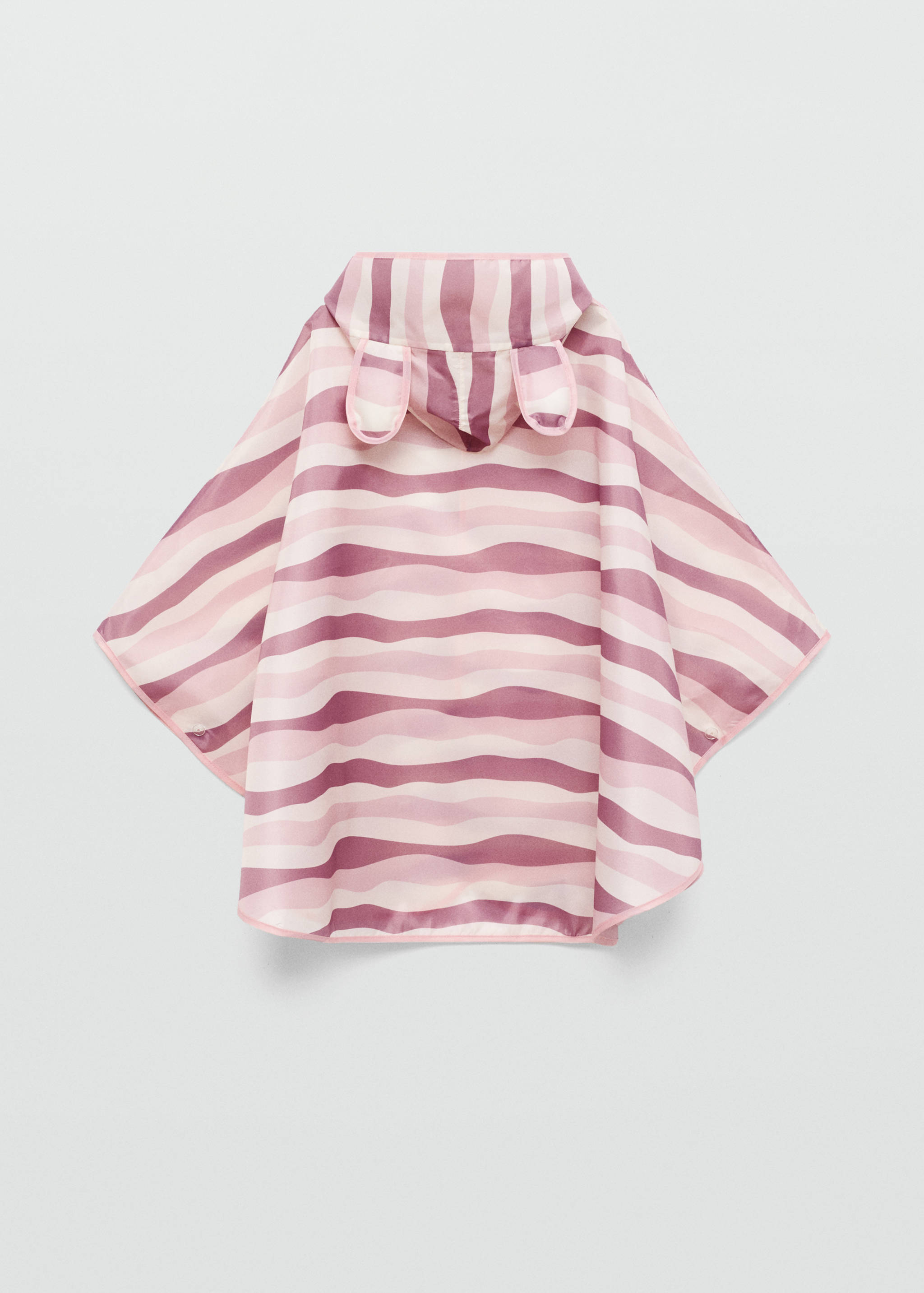 Striped raincoat with ears - Medium plane