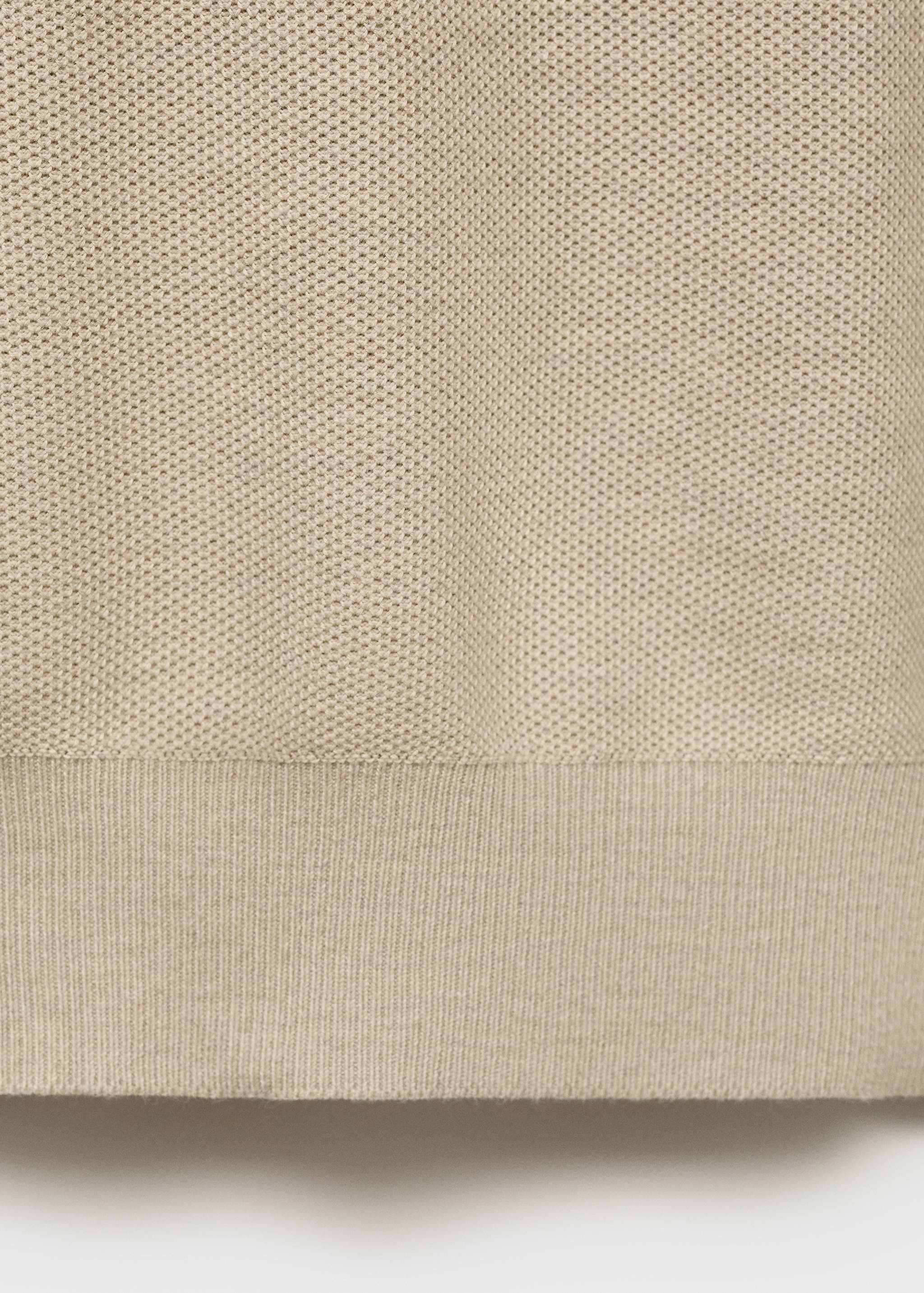 Pull-over microstructure col zippé - Détail de l'article 0