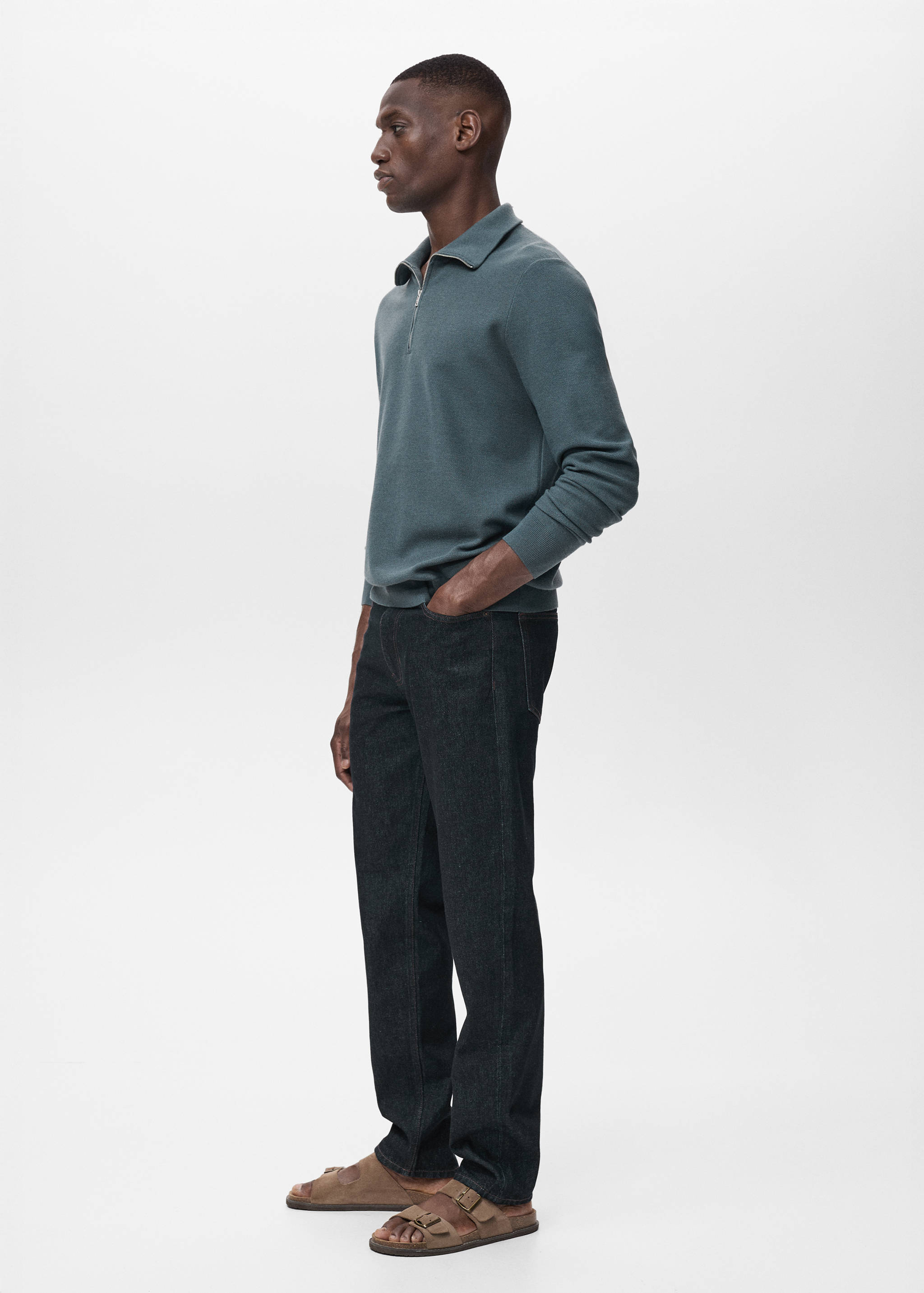 Pull-over microstructure col zippé - Détail de l'article 2