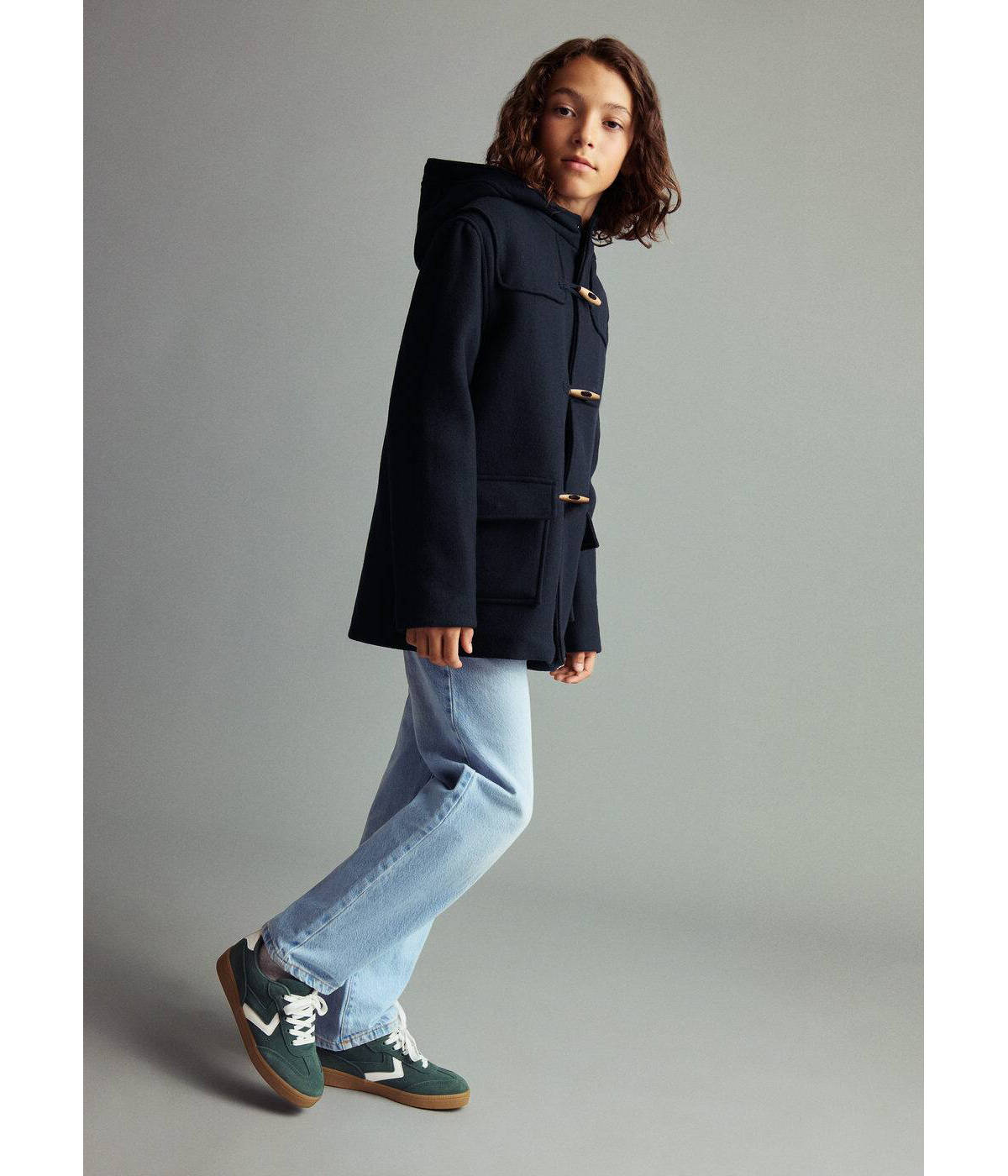 Combined leather trainers — Dark Green