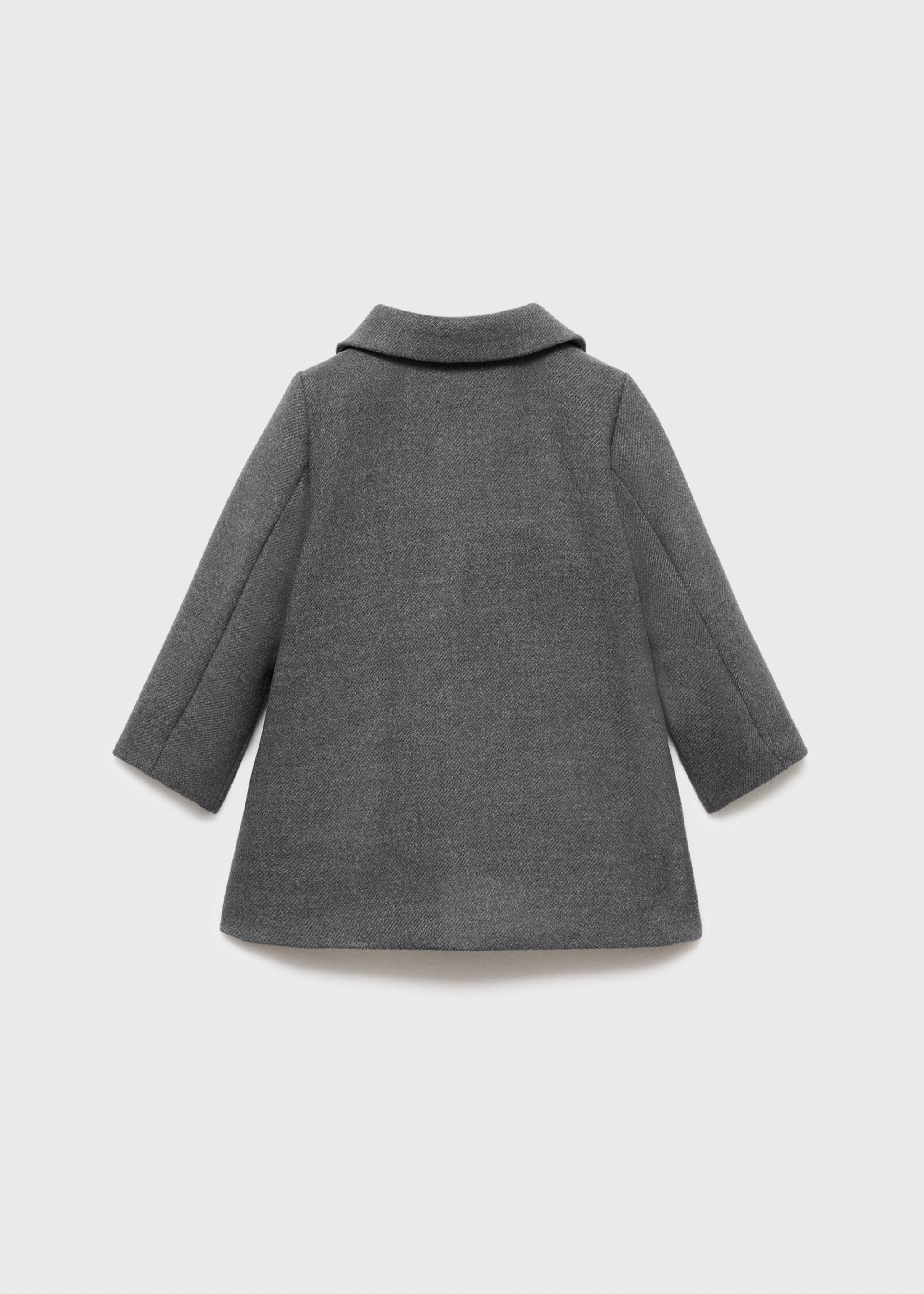 Abrigo paño midi - Reverso del artículo, Gris medio vigoré. Ref: 17035151-00.