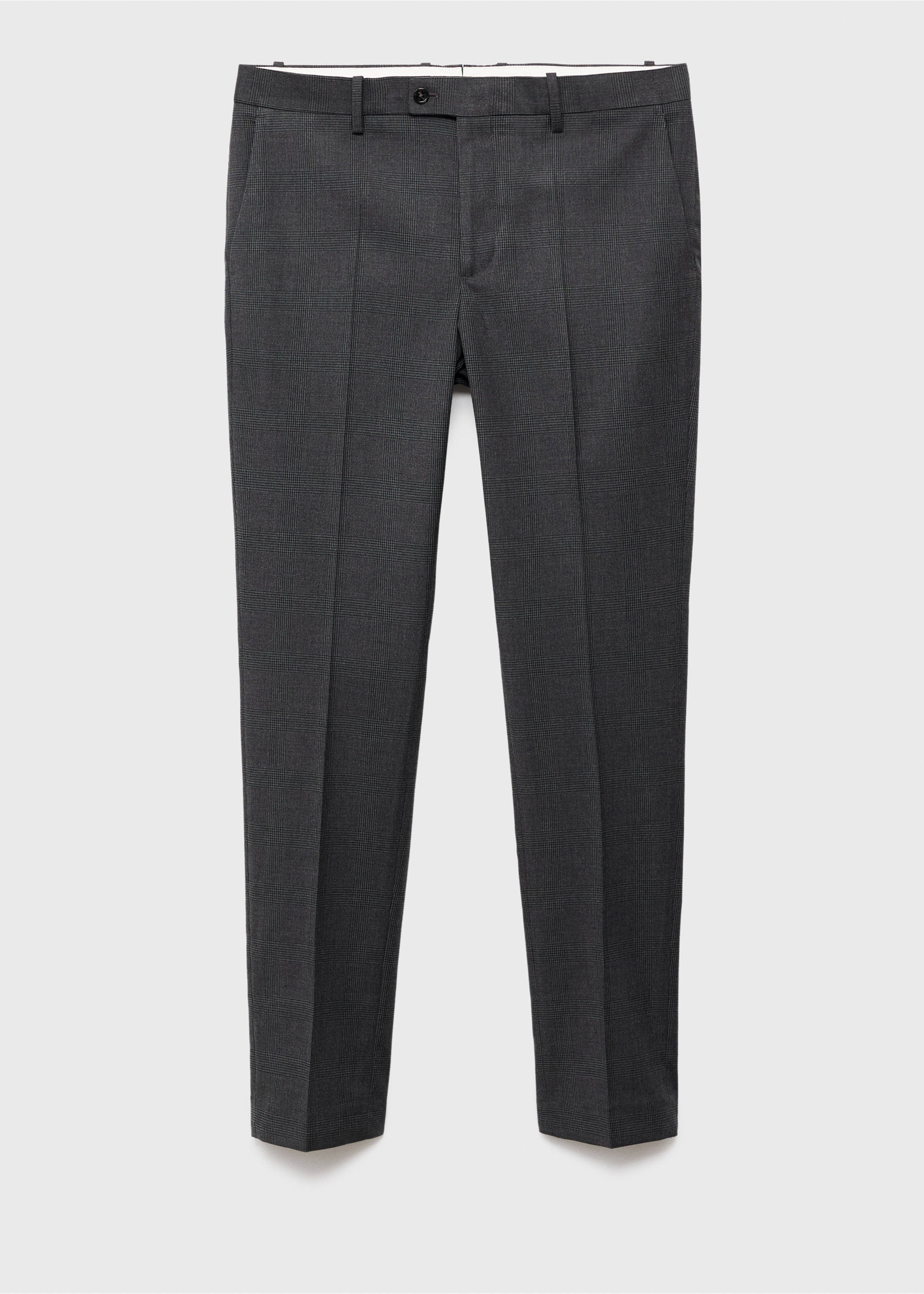 Milan slim-fit suit trousers - Article without model, Dark Heather Grey. Ref: 17035153-00.