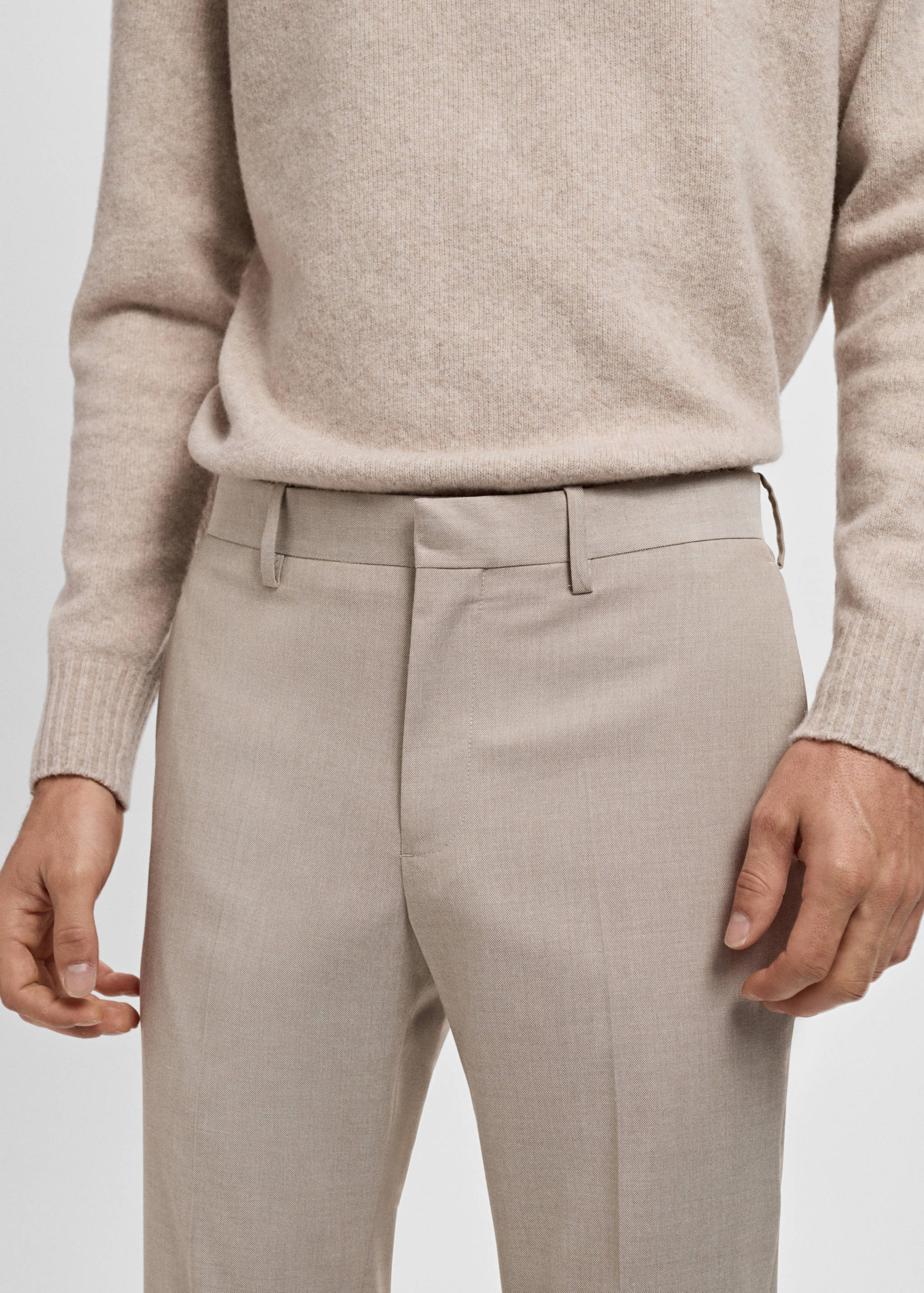 Paris slim-fit suit trousers - Details of the article 1