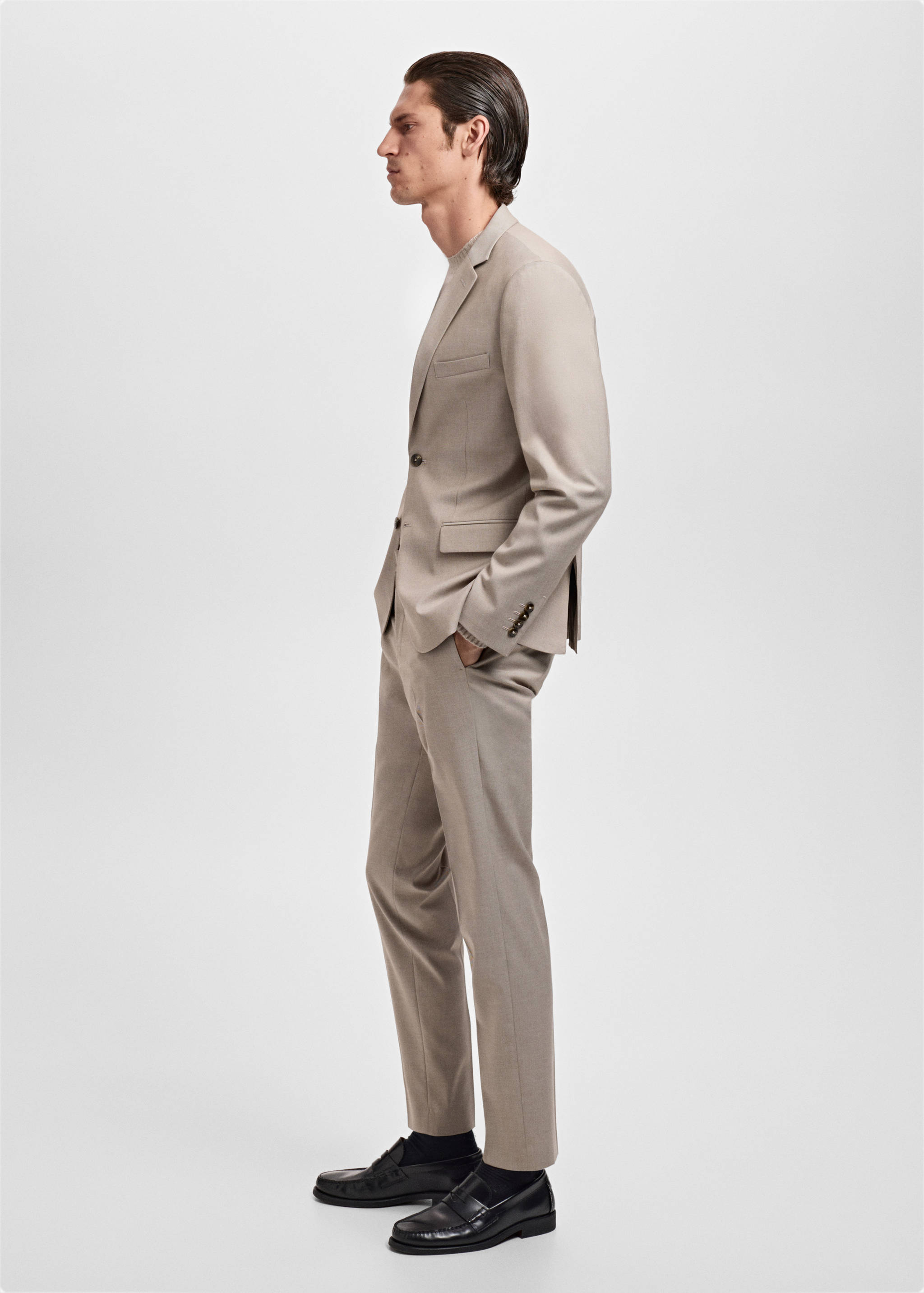 Paris slim-fit suit trousers - Details of the article 6