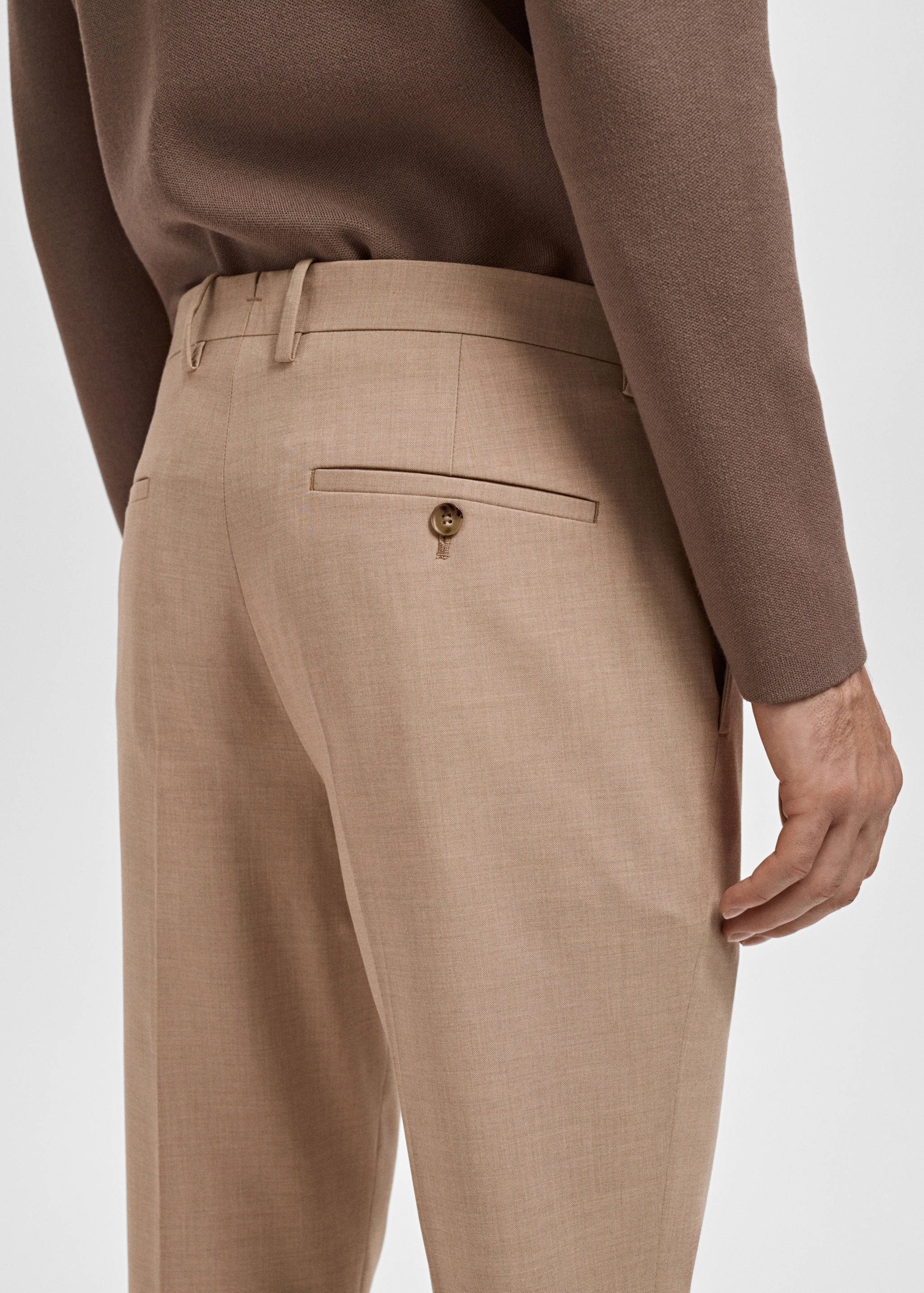 Paris slim-fit suit trousers - Details of the article 1