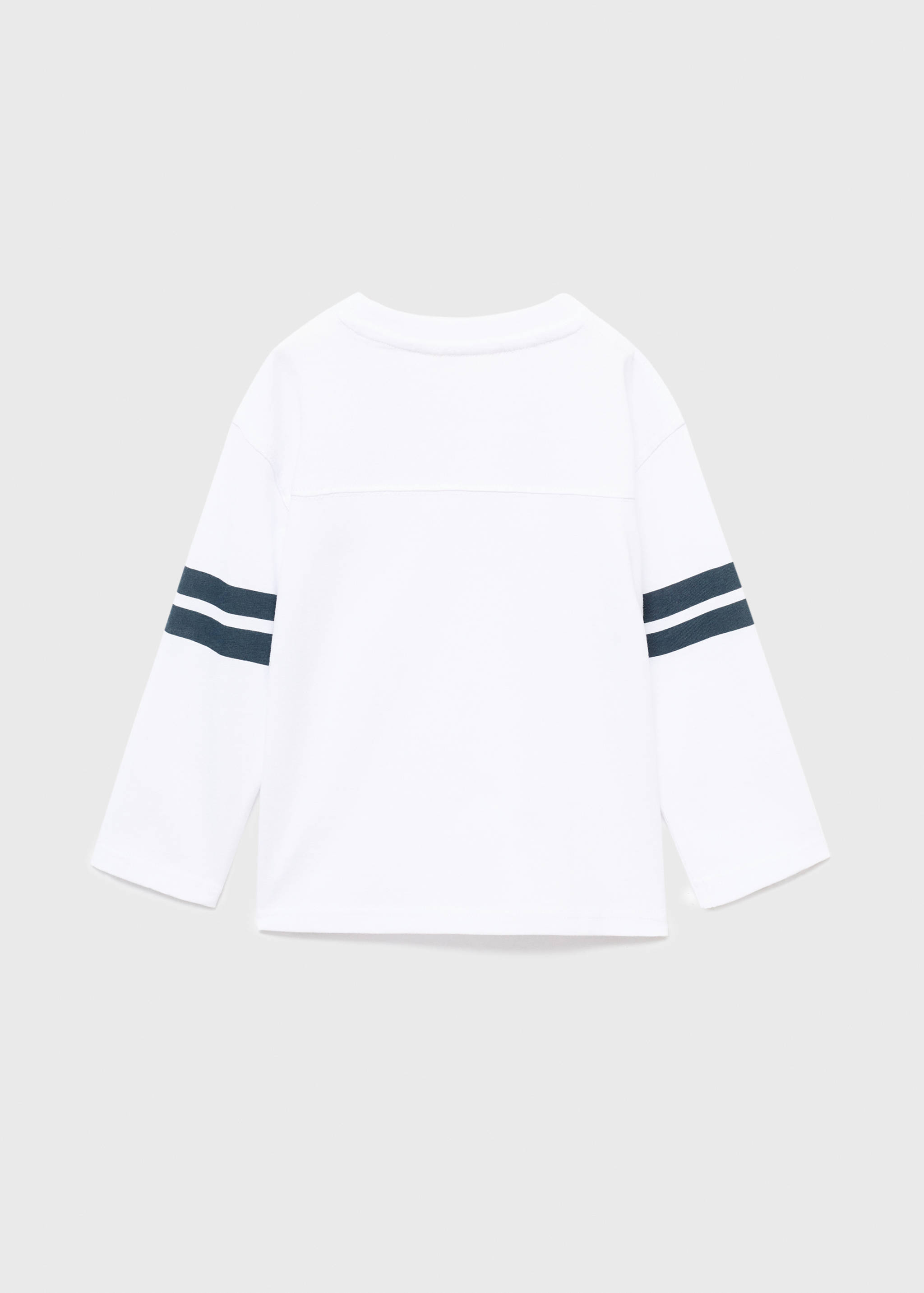 Gestreiftes besticktes T-Shirt - Rückseite des Artikels