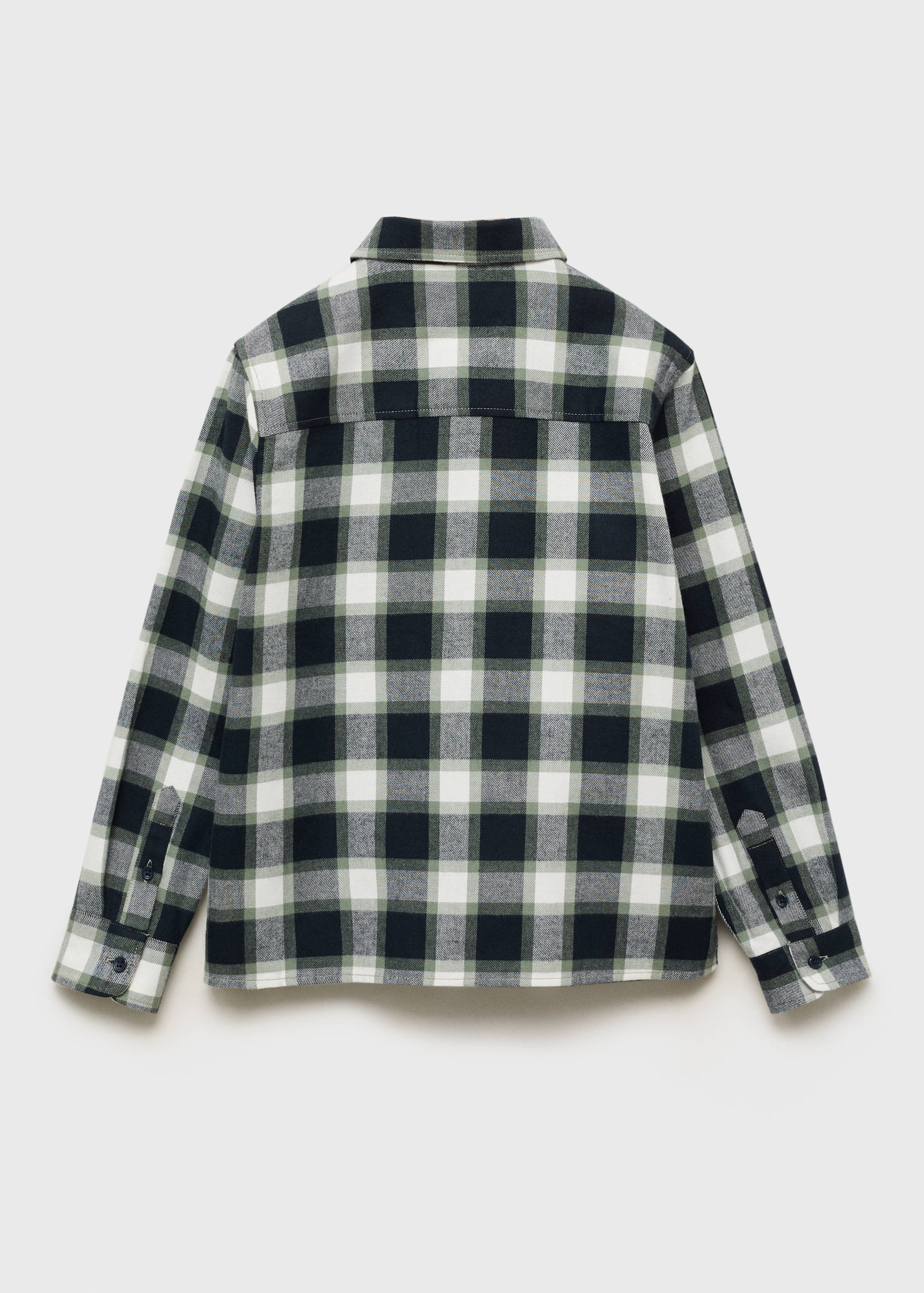 Check cotton shirt - Reverse of the article