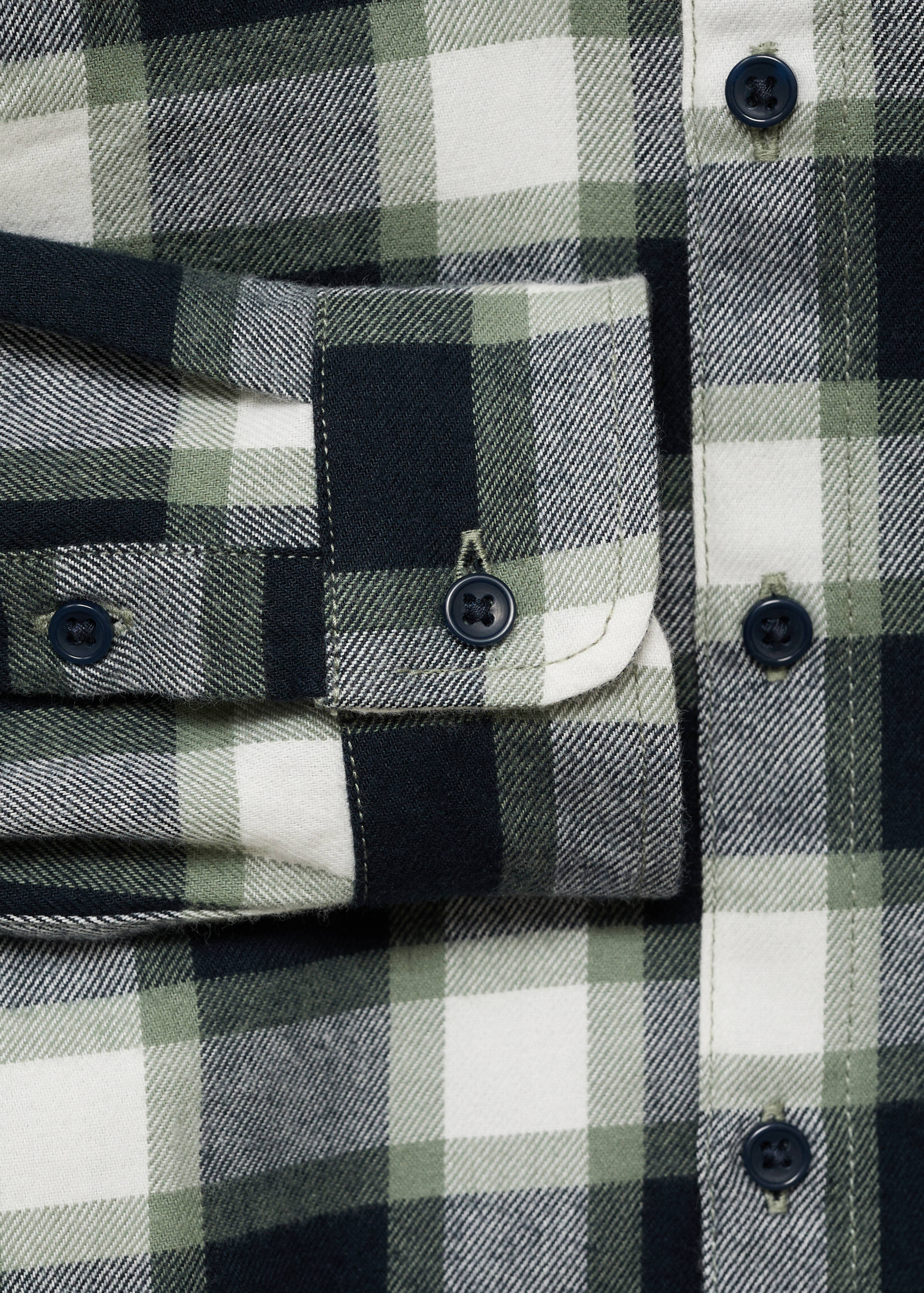 Check cotton shirt - Details of the article 0