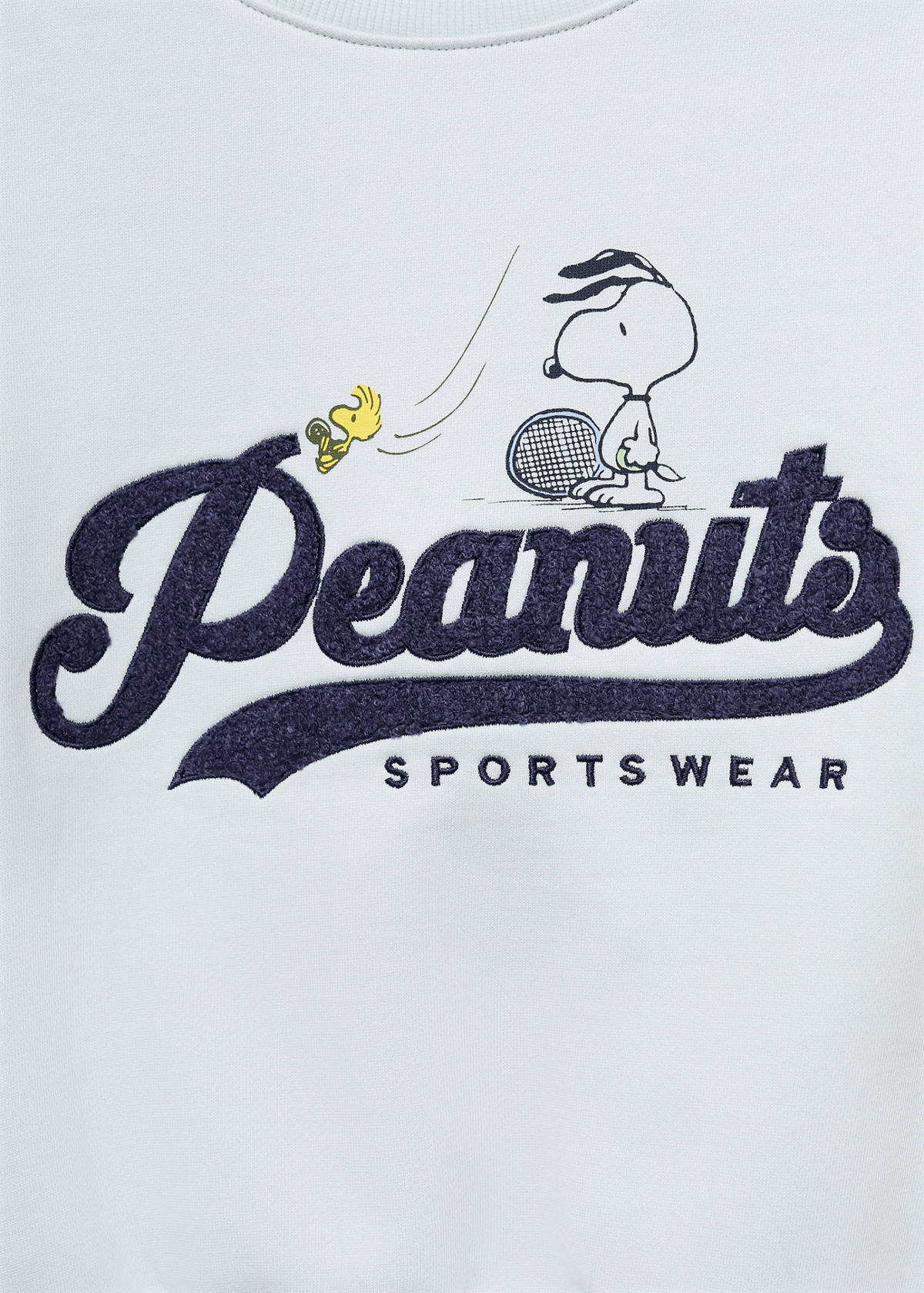 Embroidered Snoopy sweatshirt — Sky Blue