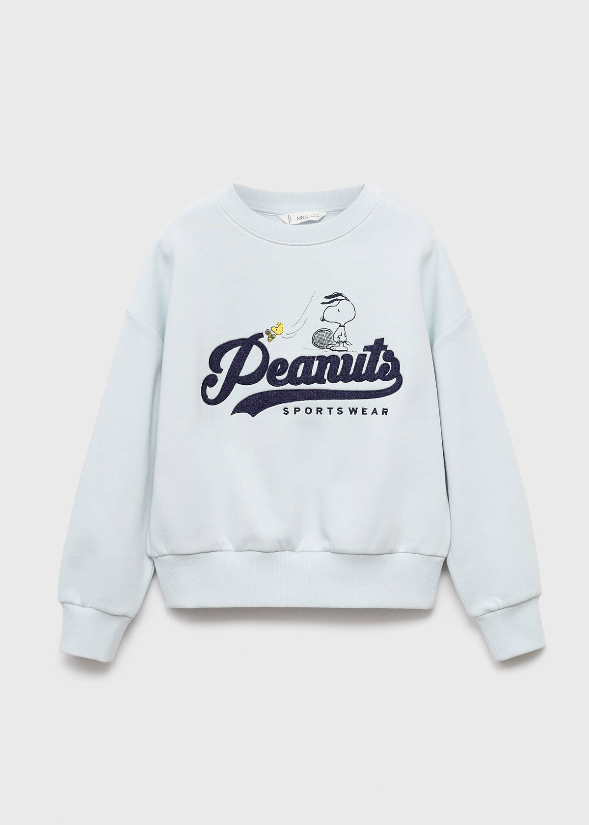 Embroidered Snoopy sweatshirt — Sky Blue