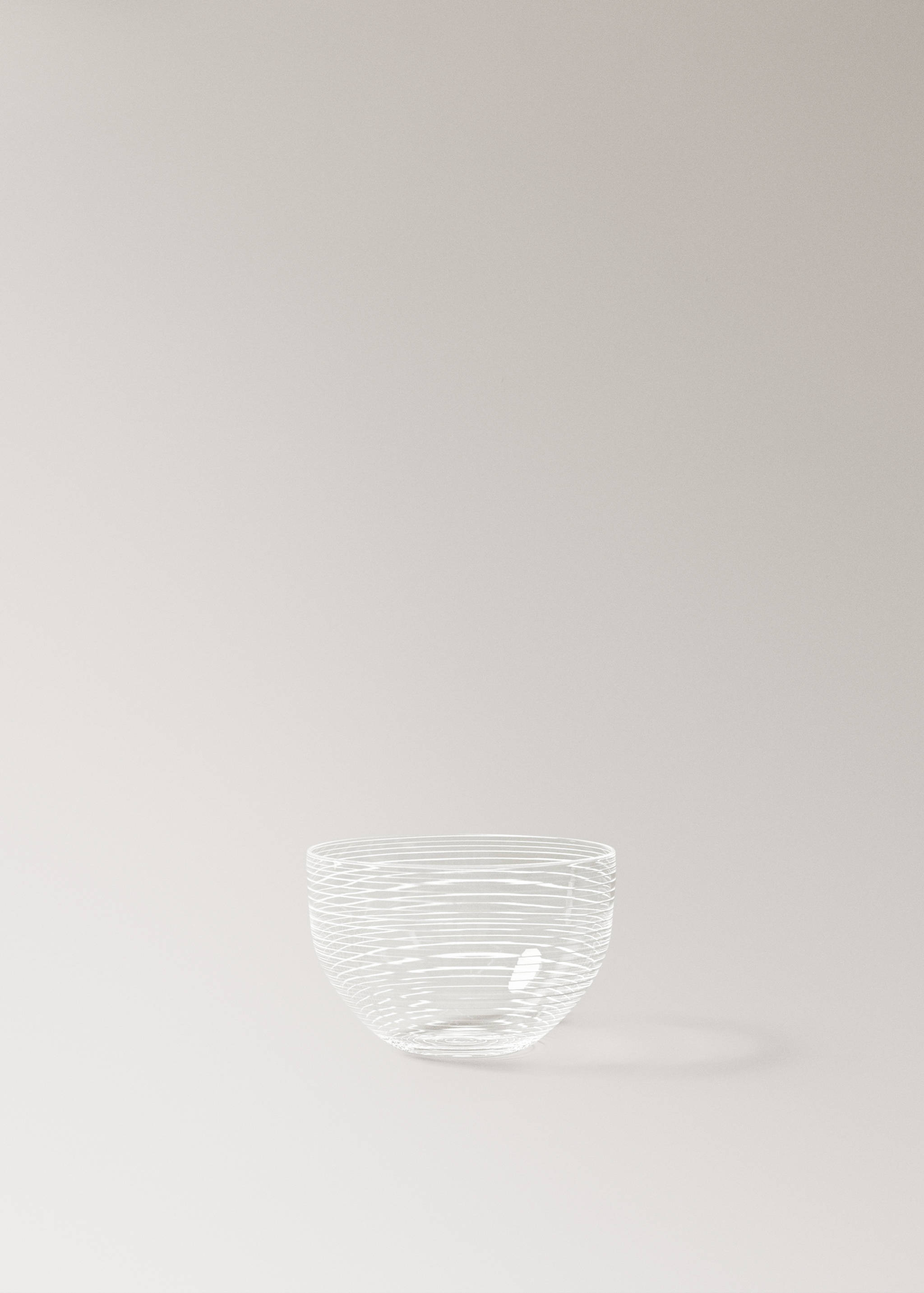 Bol en borosilicate avec lignes - Article sans modèle