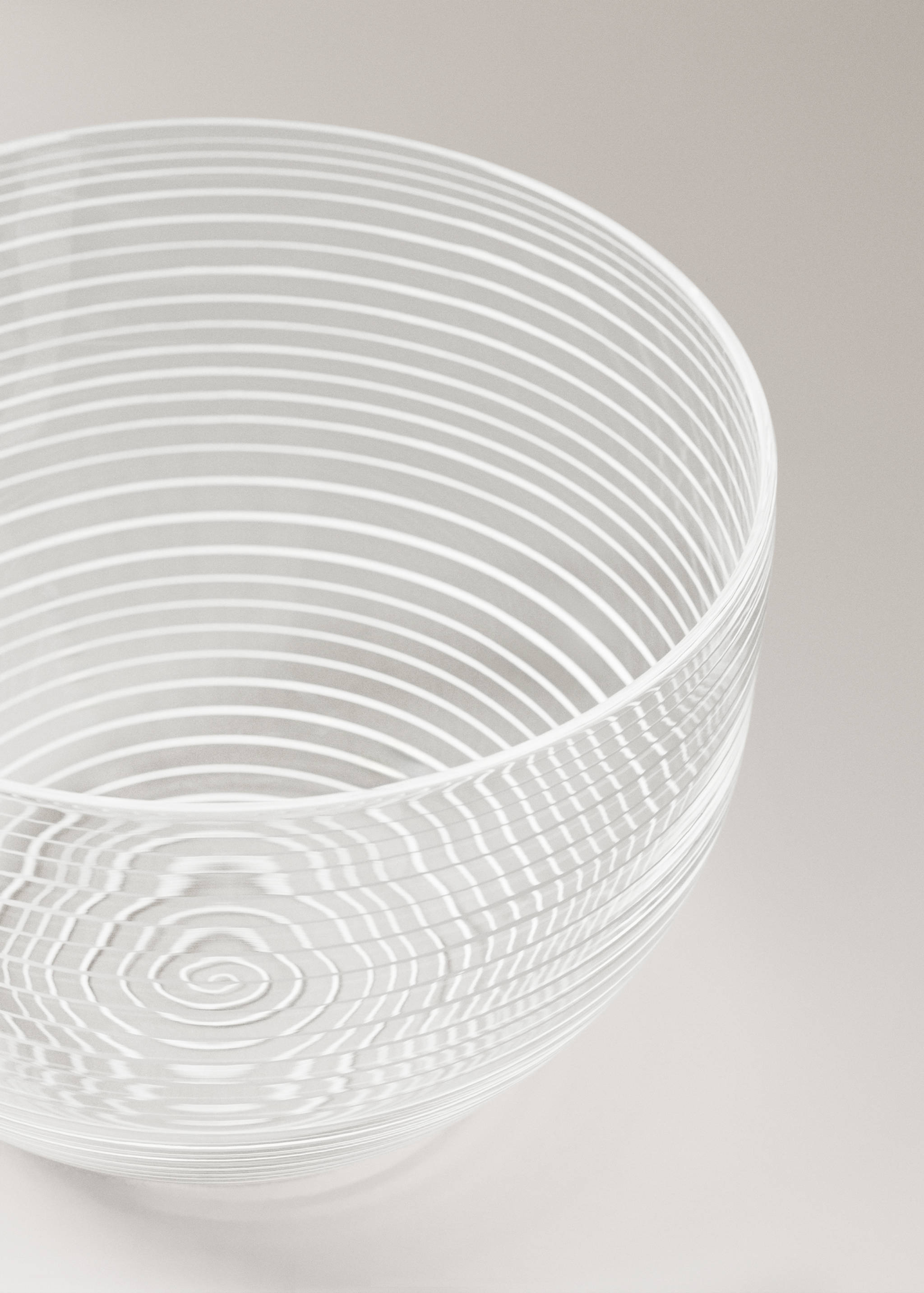 Bol en borosilicate avec lignes - Détail de l'article 1