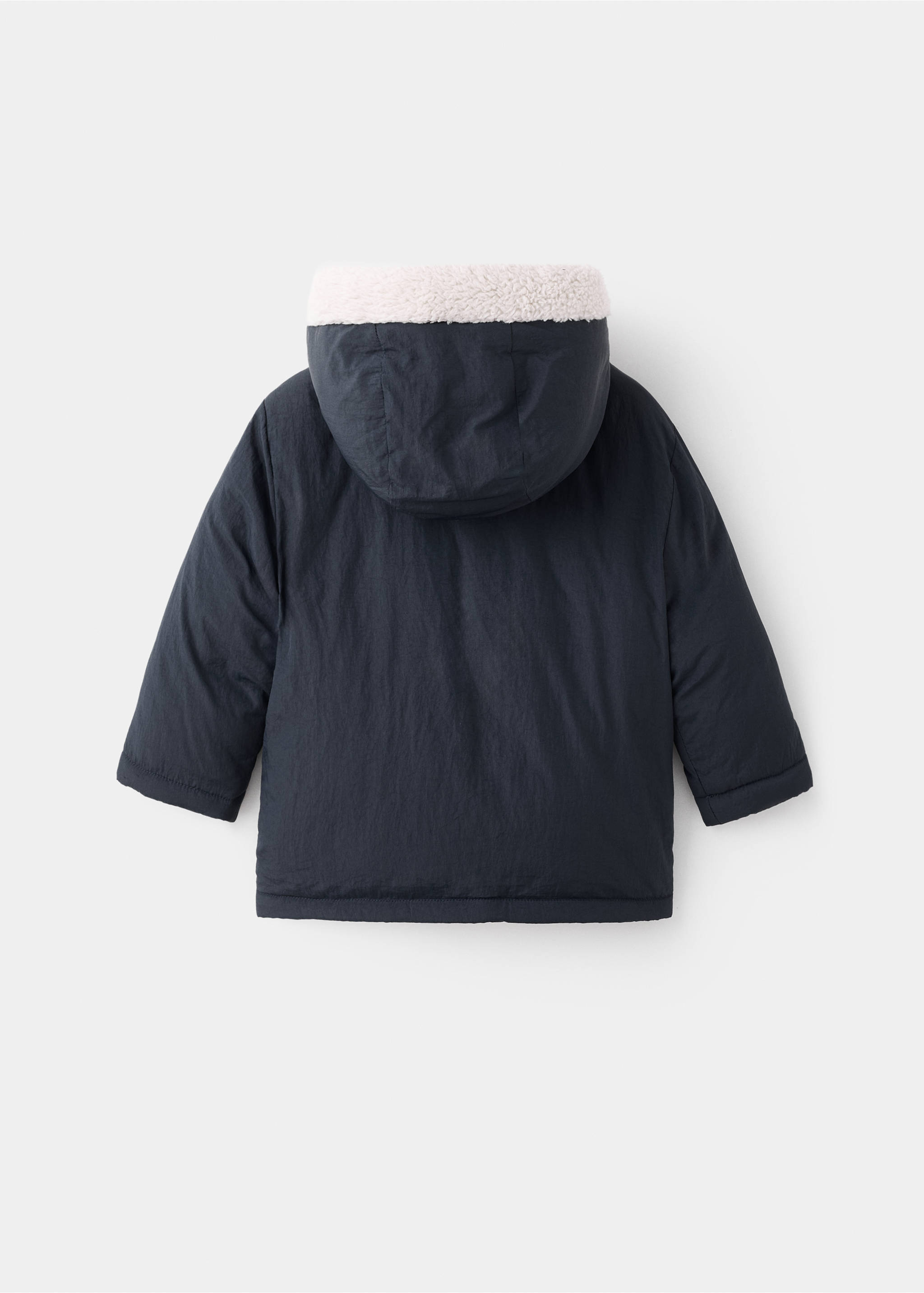 Anorak capucha botones - Reverso del artículo, Azul marino. Ref: 17035787-00.