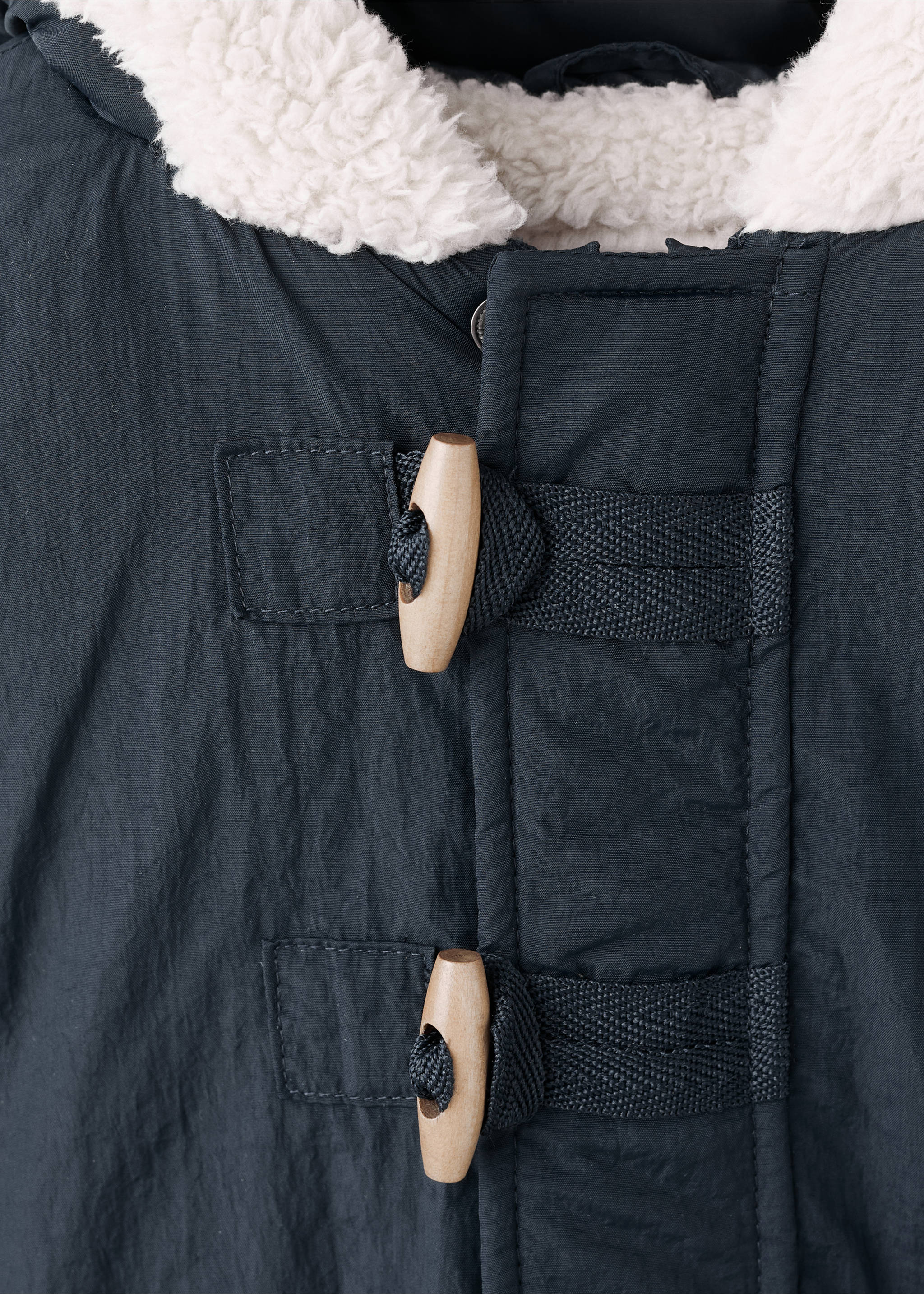 Anorak capucha botones - Detalle del artículo 8, Azul marino. Ref: 17035787-00.