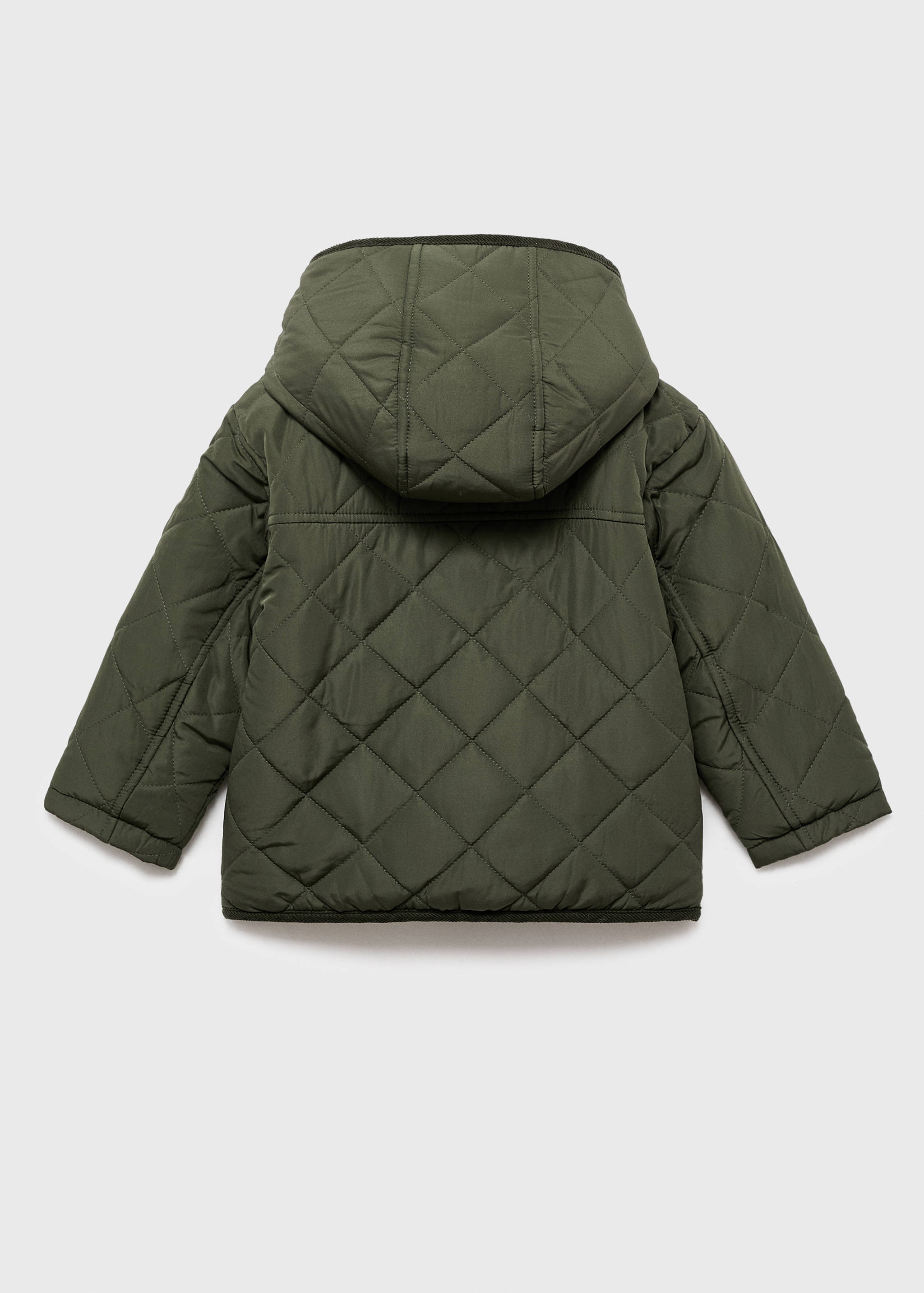 Анорак стьобаний з хутряним ефектом - Зворотна сторона товару