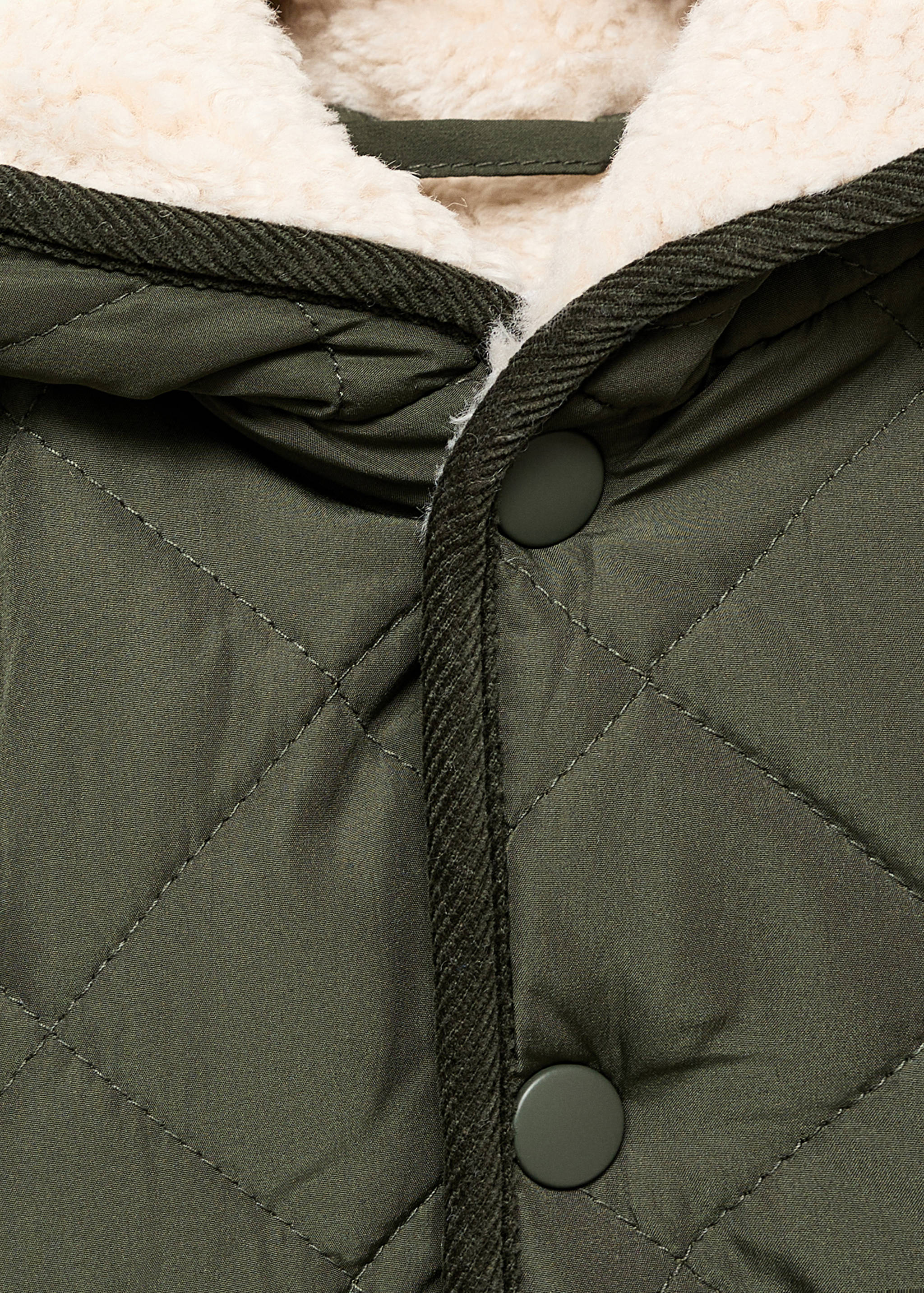 Анорак стьобаний з хутряним ефектом - Детальніше про товар 8