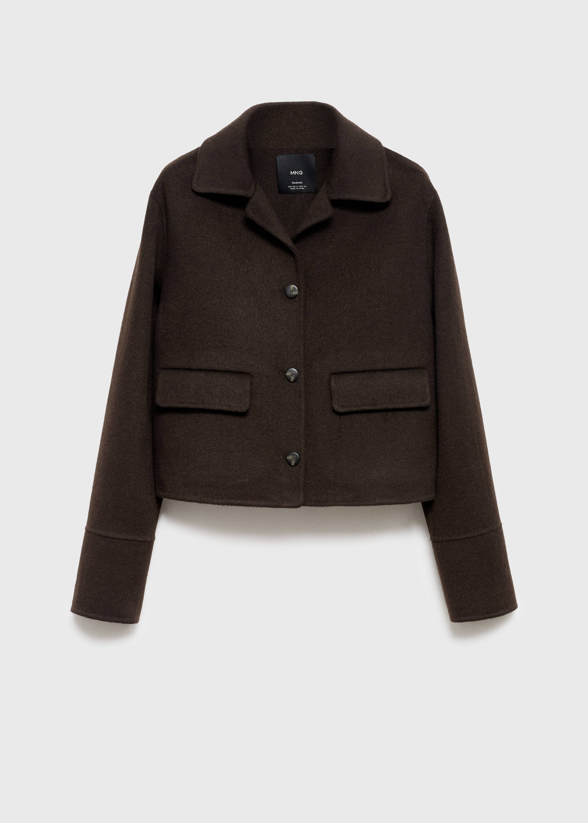 جاكيت صوف بأزرار - منتج دون نموذج